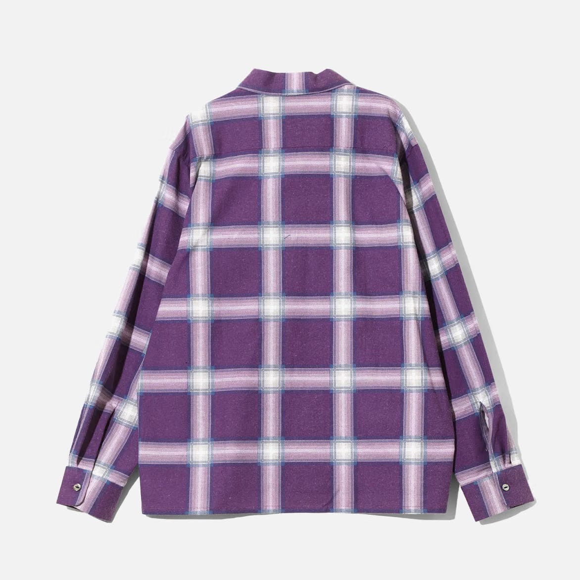 Needles ONE-UP SHIRT - PRINTED FLANNEL/PLAID - PURPLE