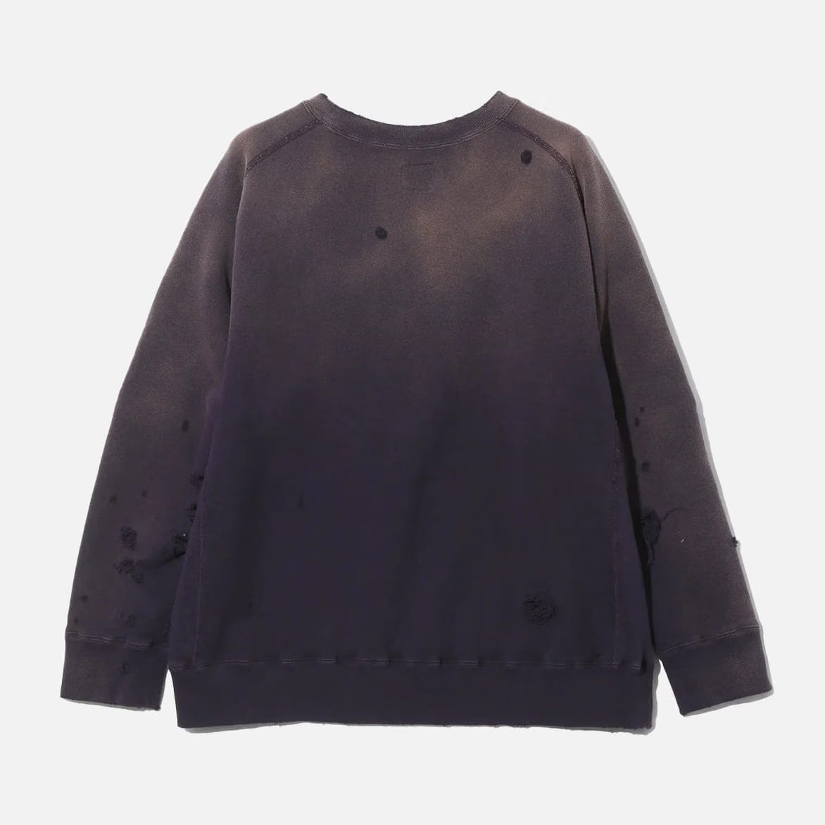 Needles DECONSTRUCTED SWEAT SHIRT FRENCH TERRY - PURPLE