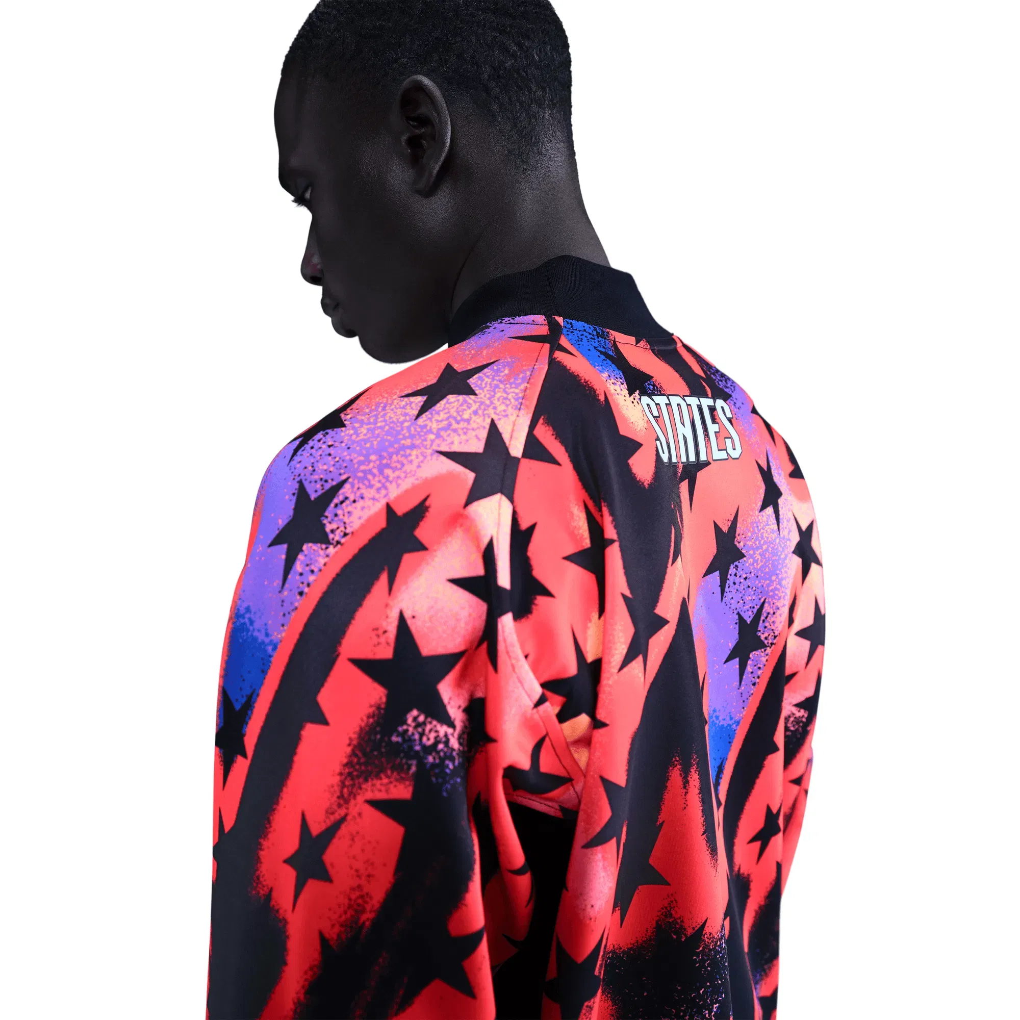 Nike USA NATIONAL TEAM GOALKEEPER JERSEY LOOSE FIT - BLACK / BRIGHT CRIMSON