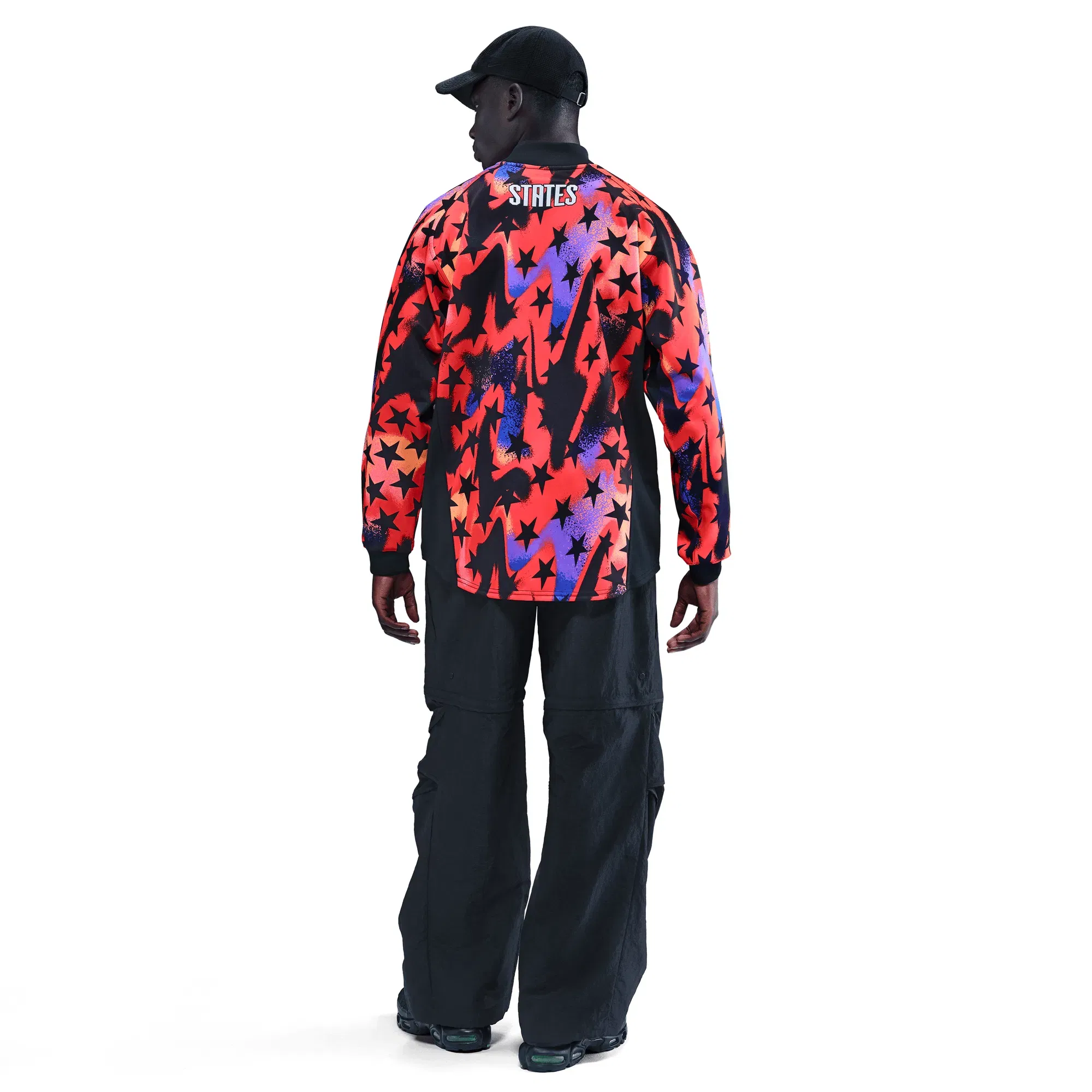 Nike USA NATIONAL TEAM GOALKEEPER JERSEY LOOSE FIT - BLACK / BRIGHT CRIMSON
