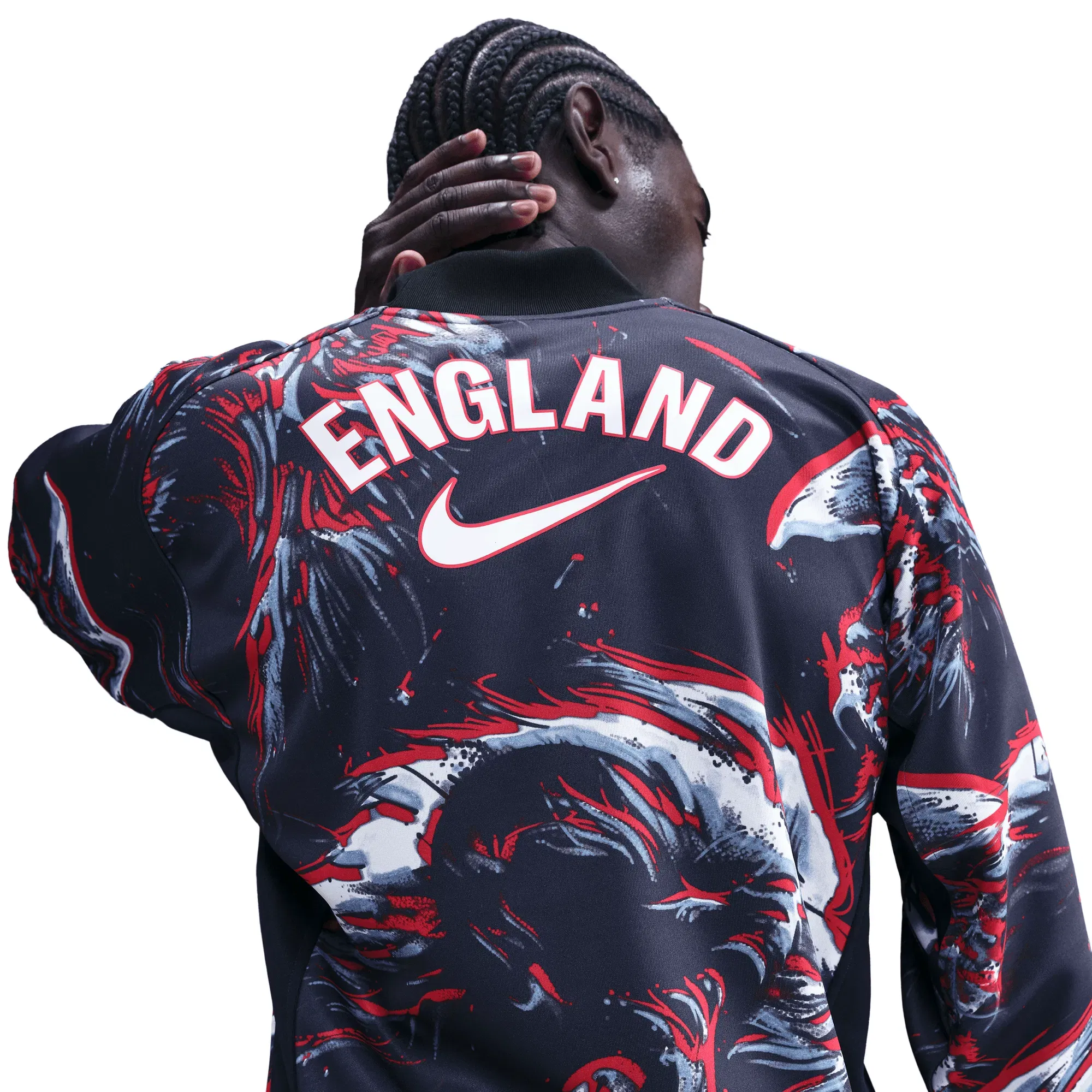 Nike ENGLAND NATIONAL TEAM GOALKEEPER JERSEY LOOSE FIT - BLACK / OBSIDIAN