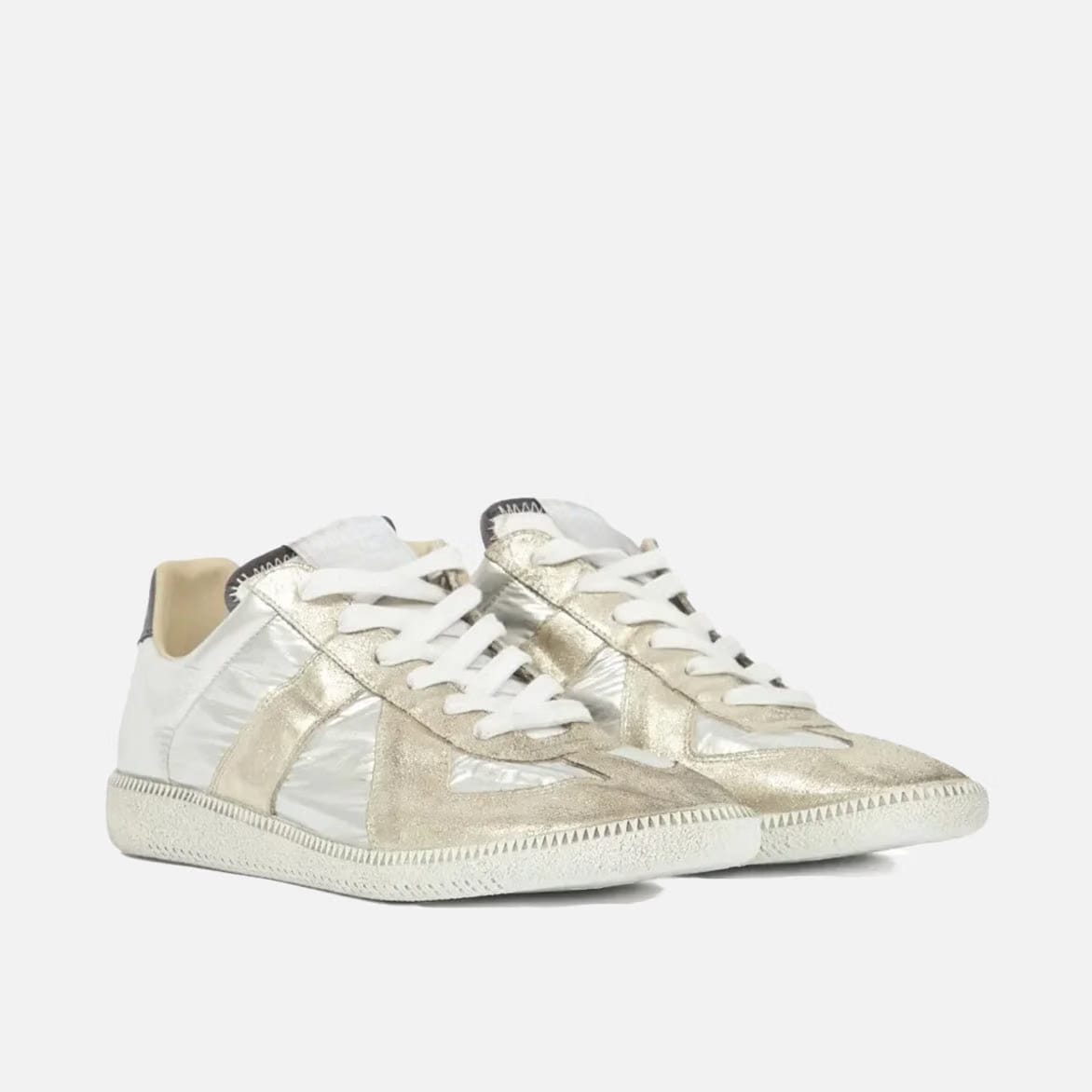 Maison Margiela REPLICA SNEAKERS - SILVER IRIDECENT