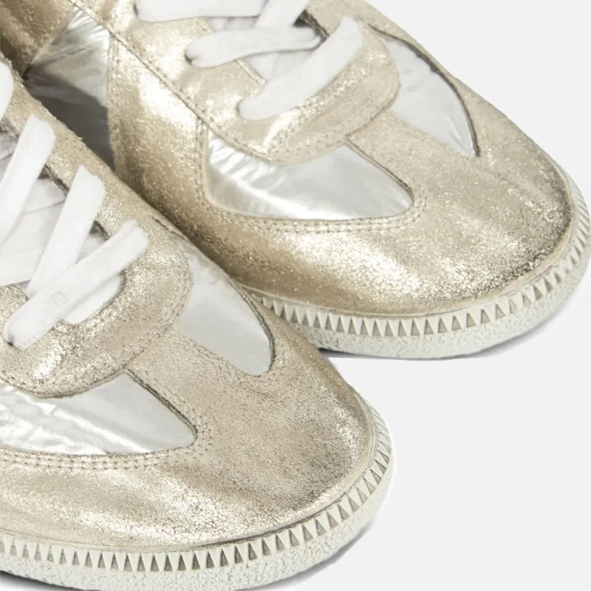 Maison Margiela REPLICA SNEAKERS - SILVER IRIDECENT