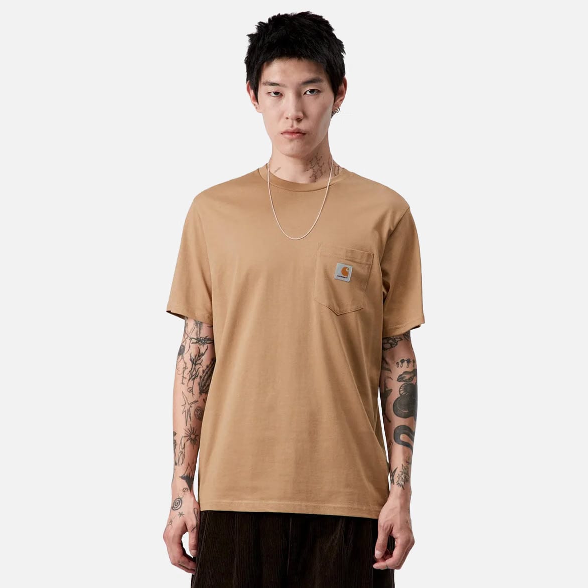 Carhartt WIP SS POCKET T-SHIRT - PEANUT