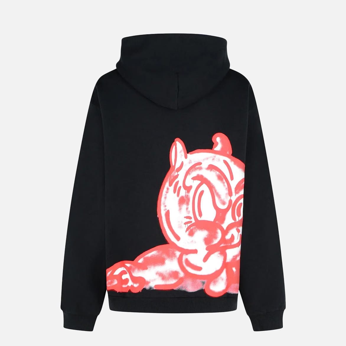 MARNI LOGO OVERSIZED HOODIE - BLACK