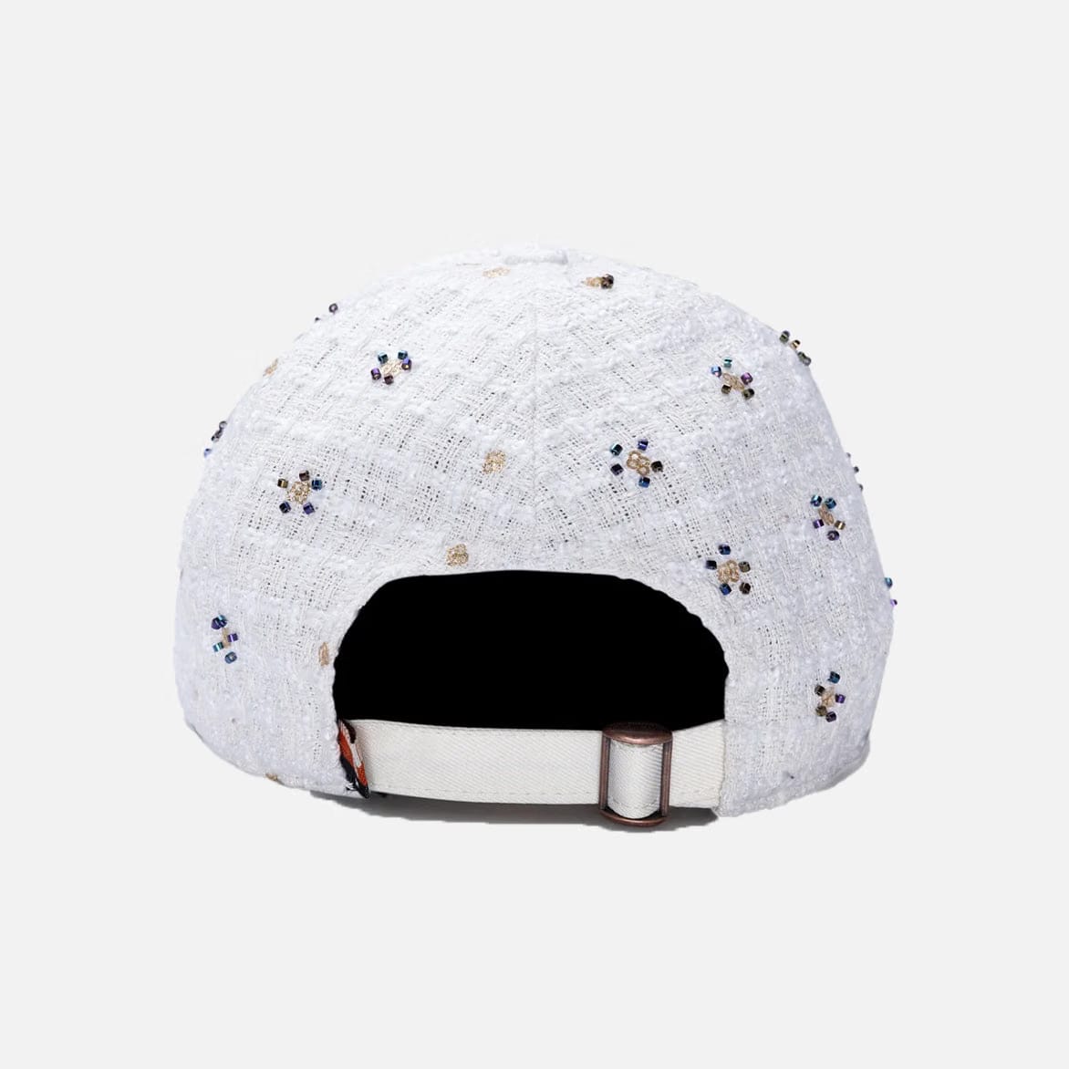Honor The Gift BEADED 6 PANEL CAP - BONE