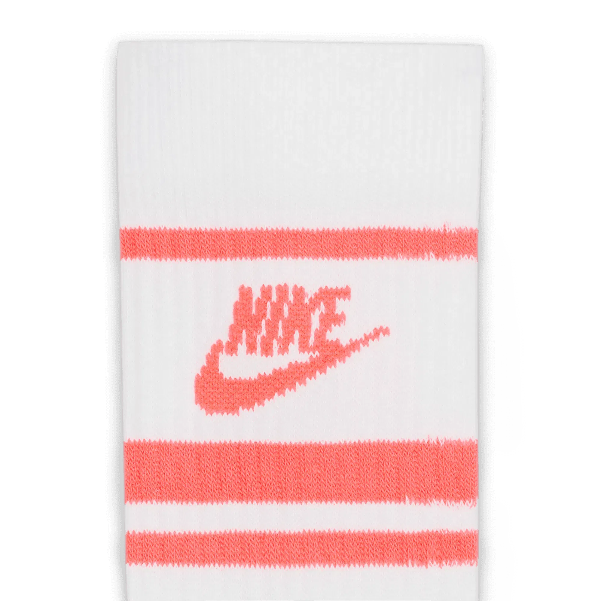 Nike EVERYDAY ESSENTIAL SOCKS (3 PACK) - WHITE / HOT PUNCH