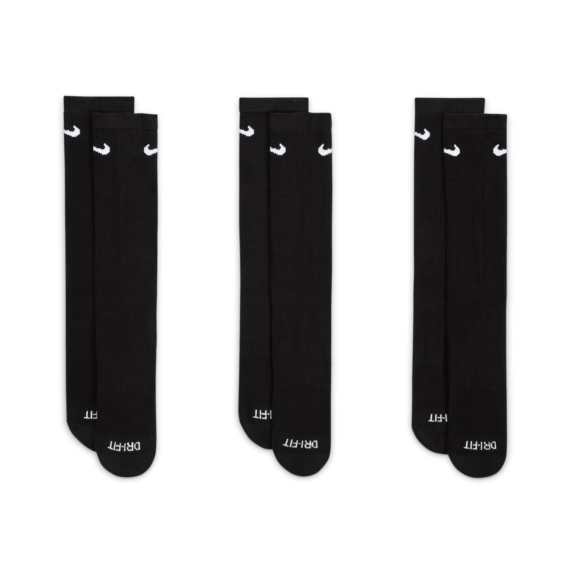Nike EVERYDAY PLUS SOCKS (3 PACK) - BLACK