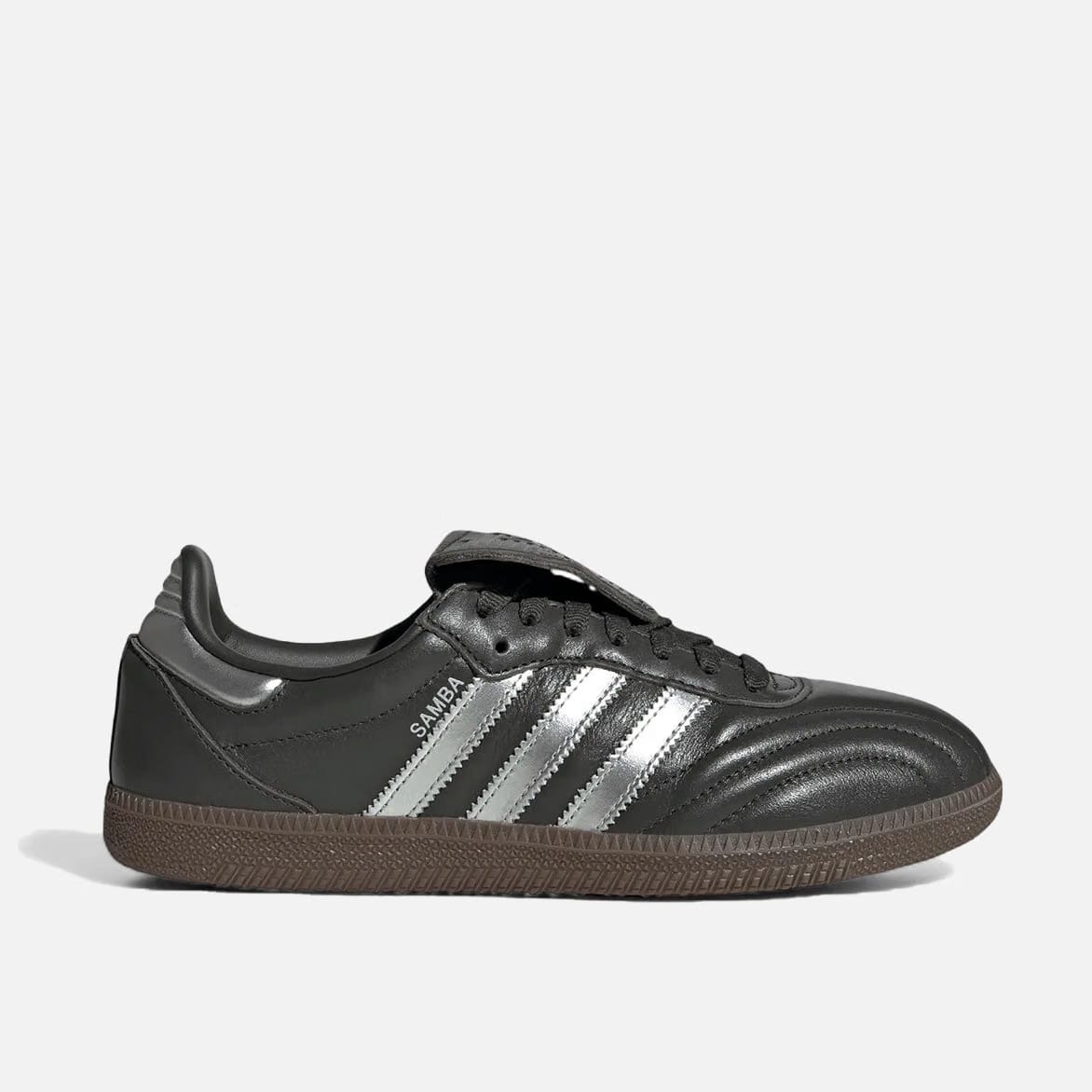 adidas WMNS SAMBA LONG TONGUE - LEGEND EARTH / SILVER METALLIC