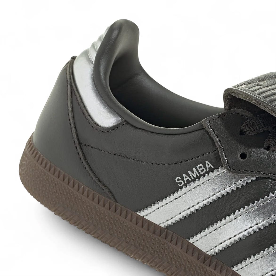 adidas WMNS SAMBA LONG TONGUE - LEGEND EARTH / SILVER METALLIC