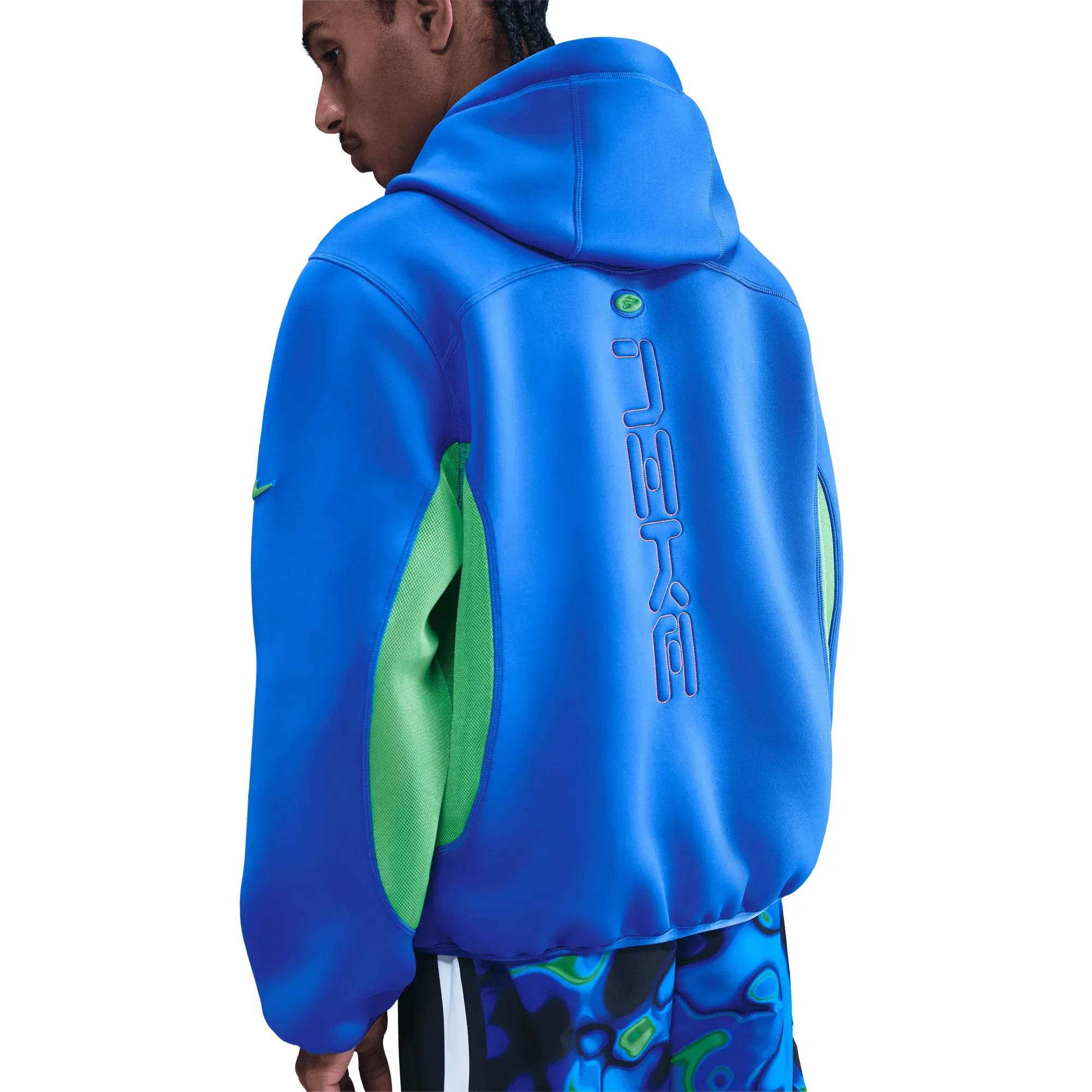 Nike PROJECT F.R.O.G FULL ZIP HOODIE - HYPER ROYAL / GREEN SHOCK