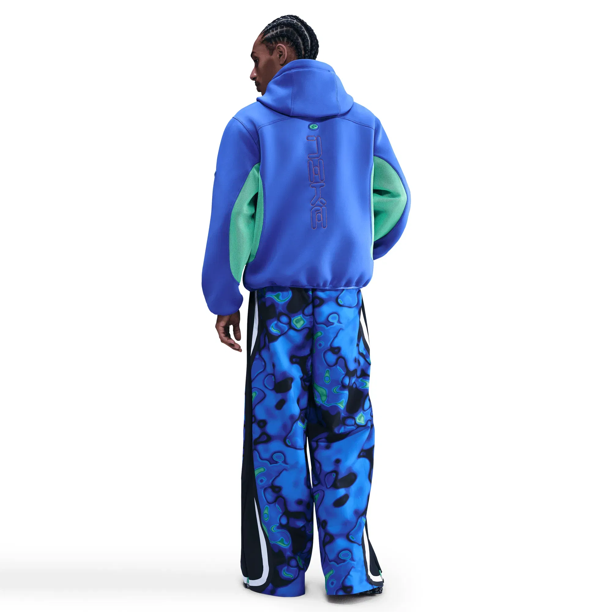 Nike PROJECT F.R.O.G FULL ZIP HOODIE - HYPER ROYAL / GREEN SHOCK