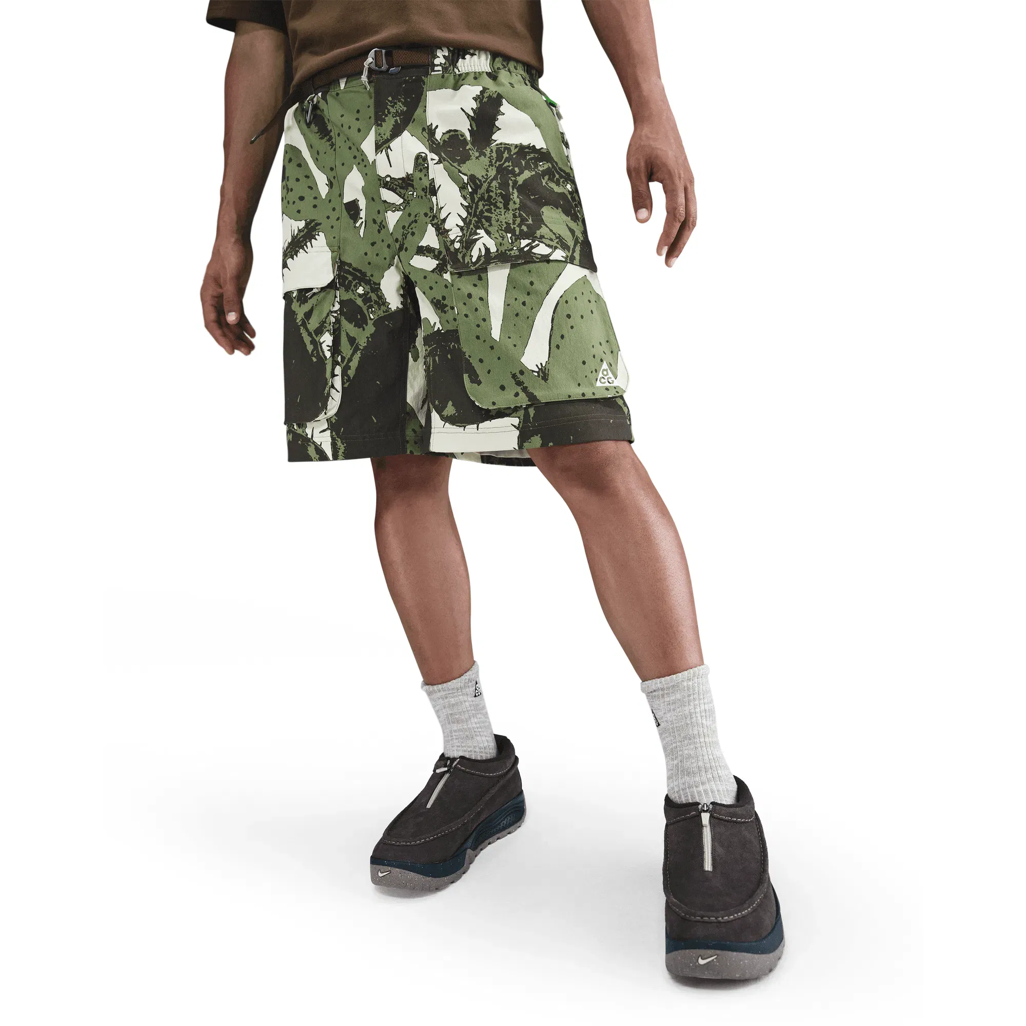 Nike ACG SMITH SUMMIT MENS ZIP CARGO PANTS - LIGHT KHAKI / MOSSWOOD BROWN