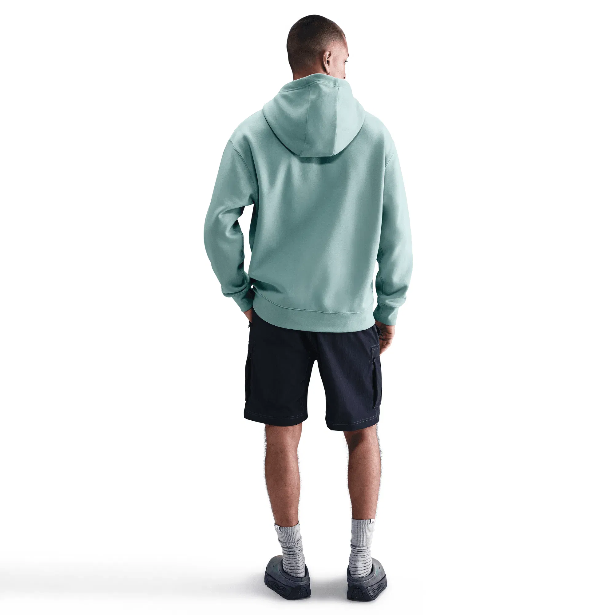 NIKE ACG ACG THERMA-FIT FLEECE HOODIE - CANNON / CLAY GREEN