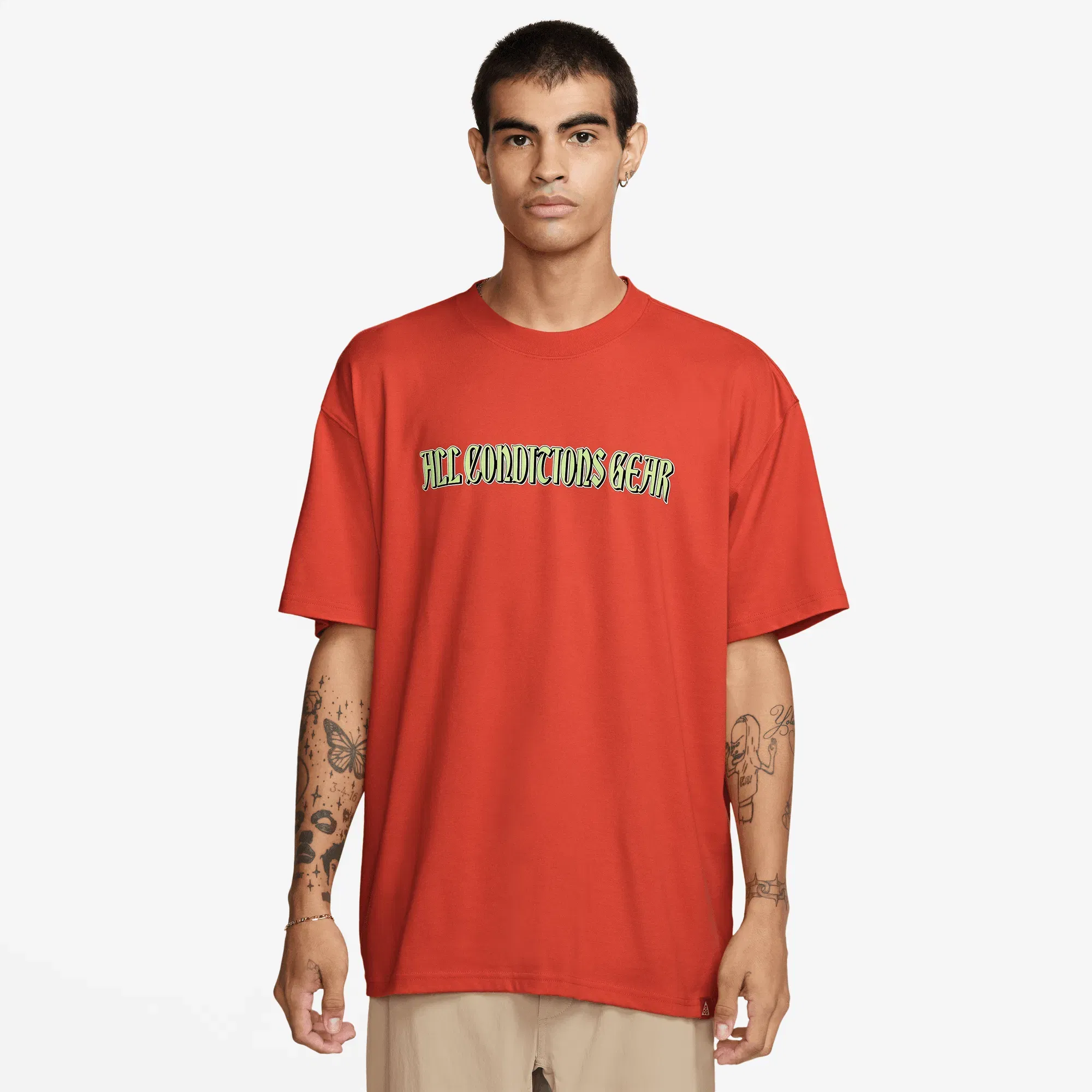 Nike ACG DRI-FIT IGUANA TEE - PICANTE RED