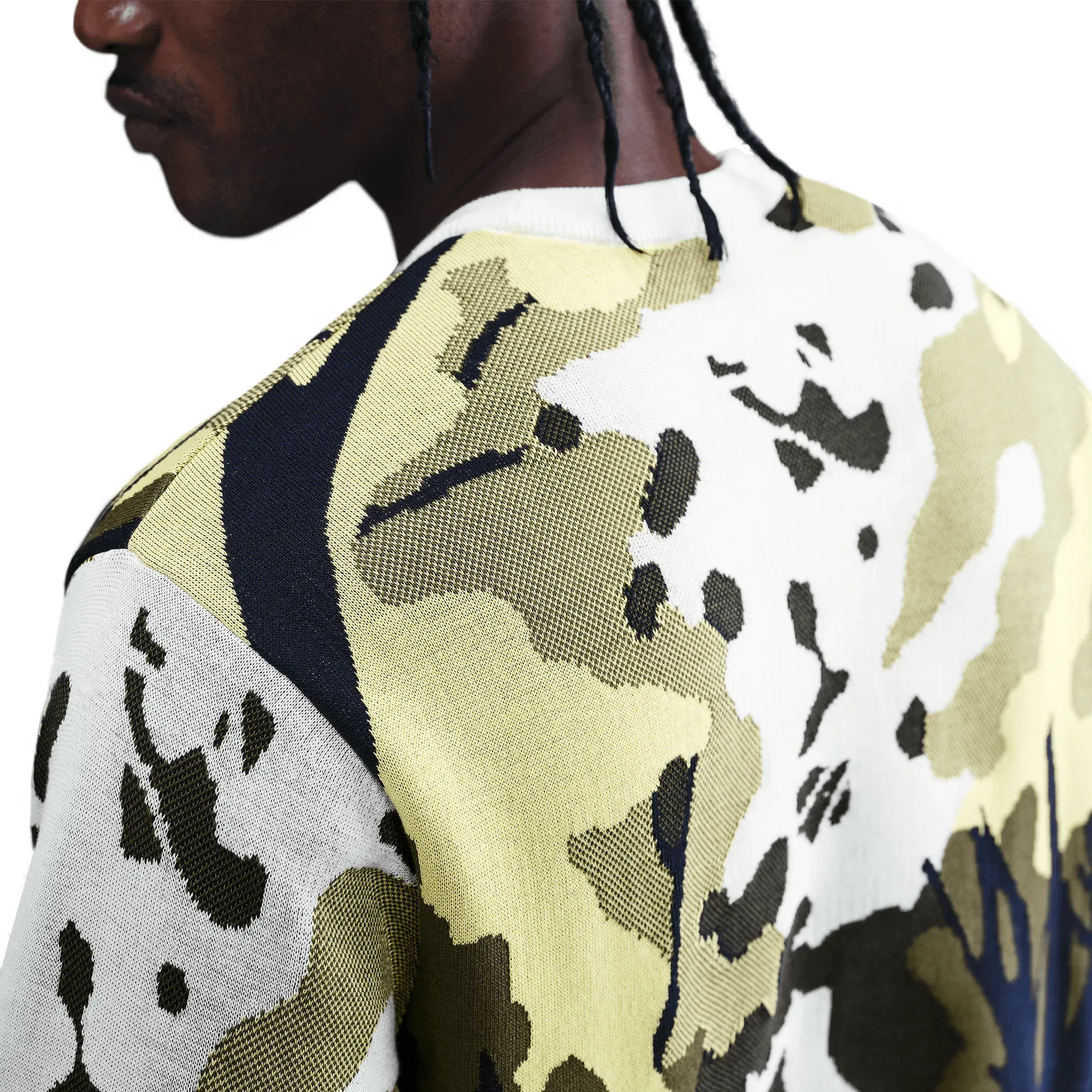 NIKE LIFE WILDERNESS SWEATER - SAIL / SOFT YELLOW