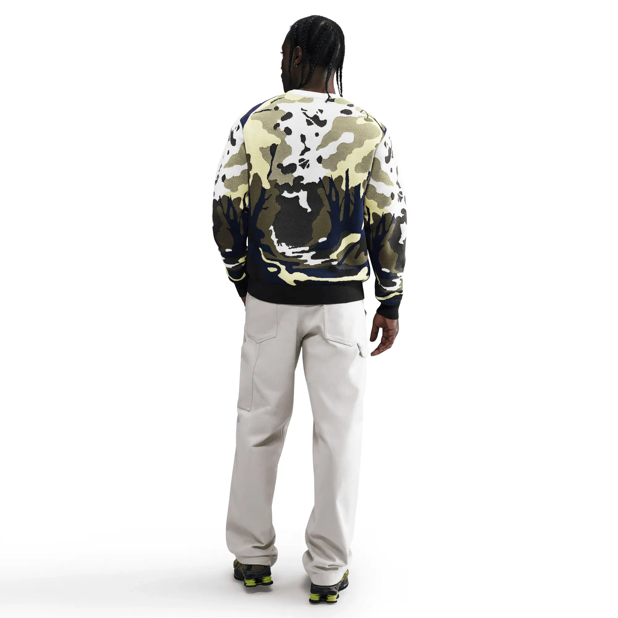 NIKE LIFE WILDERNESS SWEATER - SAIL / SOFT YELLOW