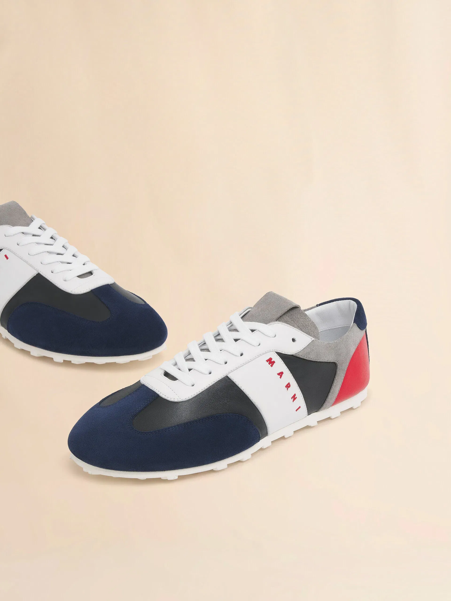 Marni SOCCER SNEAKER - BLUE / BLACK / WHITE / GREY / RED
