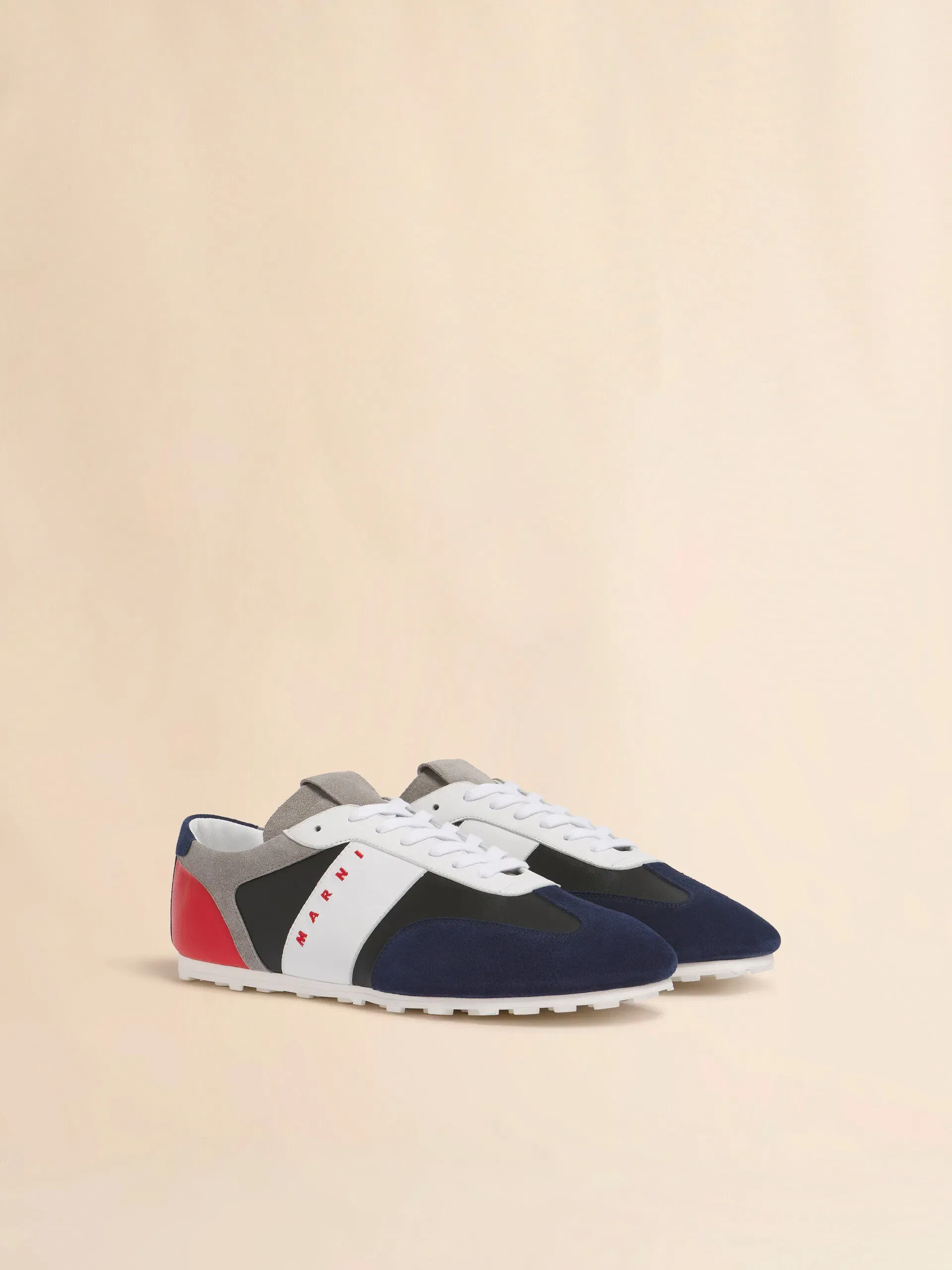 Marni SOCCER SNEAKER - BLUE / BLACK / WHITE / GREY / RED