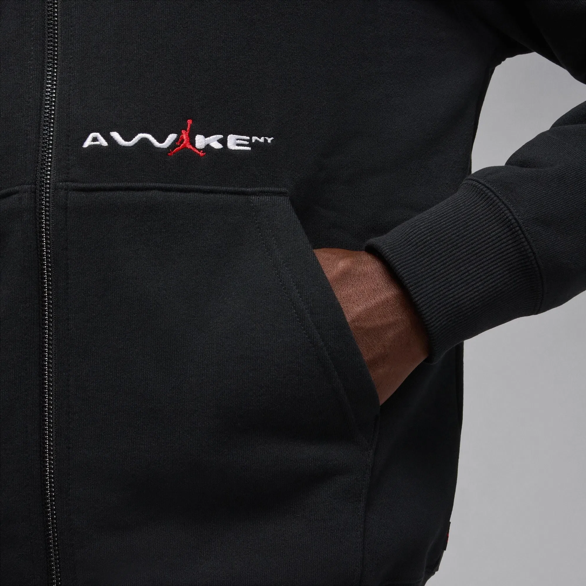 Air Jordan AWAKE NY X JORDAN FULL-ZIP HOODIE "BORO" - BLACK