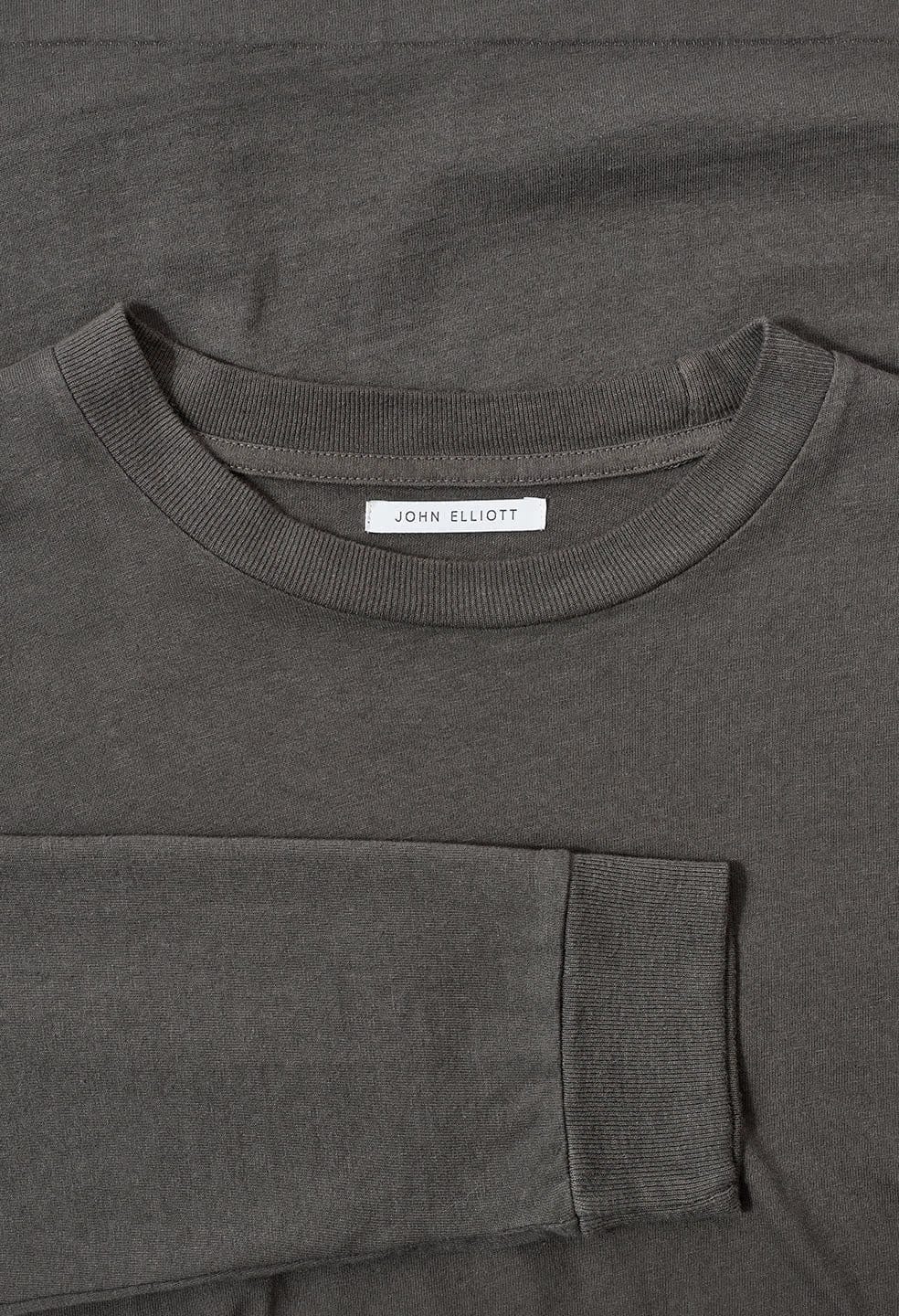 John Elliott LS UNIVERSITY TEE - CHARCOAL