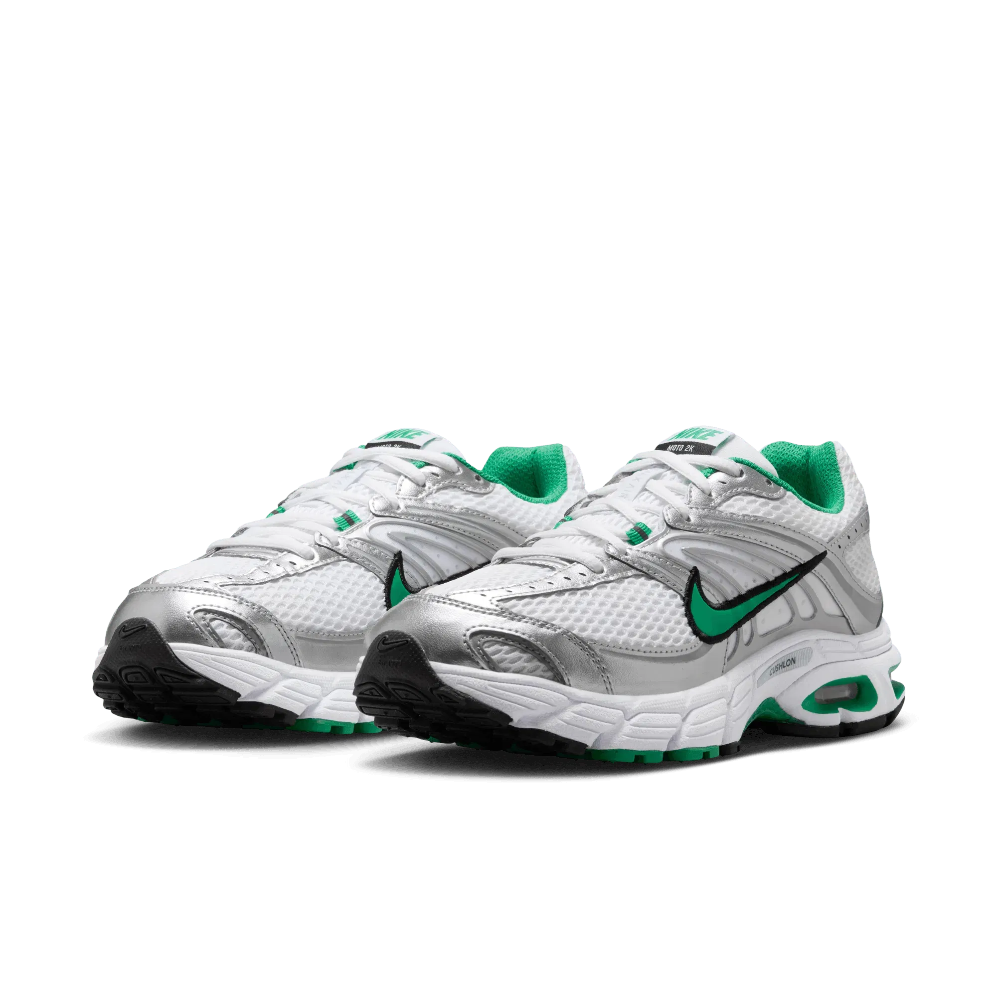 Nike WMNS AIR MAX MOTO 2K - WHITE / METALLIC SILVER / STADIUM GREEN