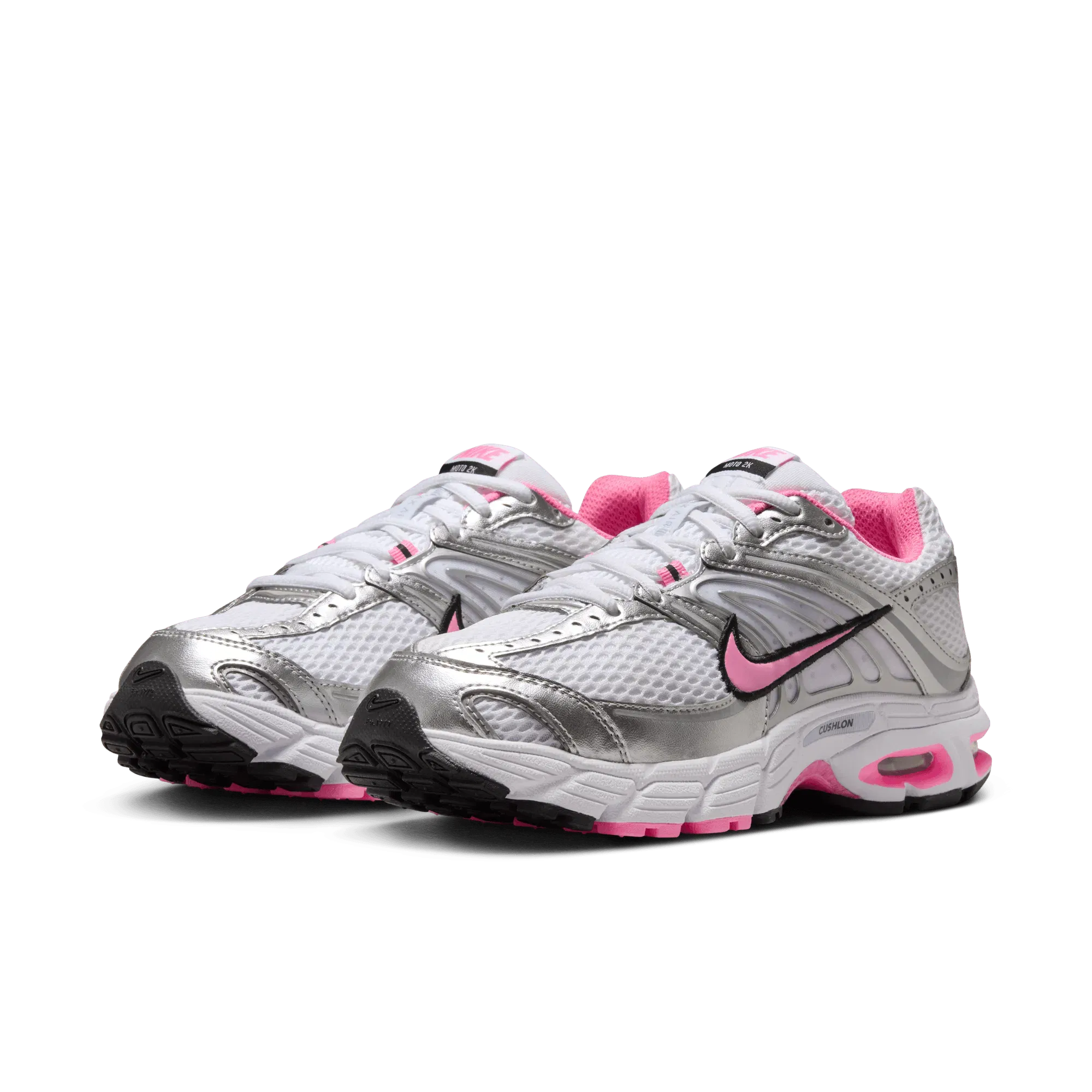 Nike WMNS AIR MAX MOTO 2K - WHITE / METALLIC SILVER / PINK SPELL