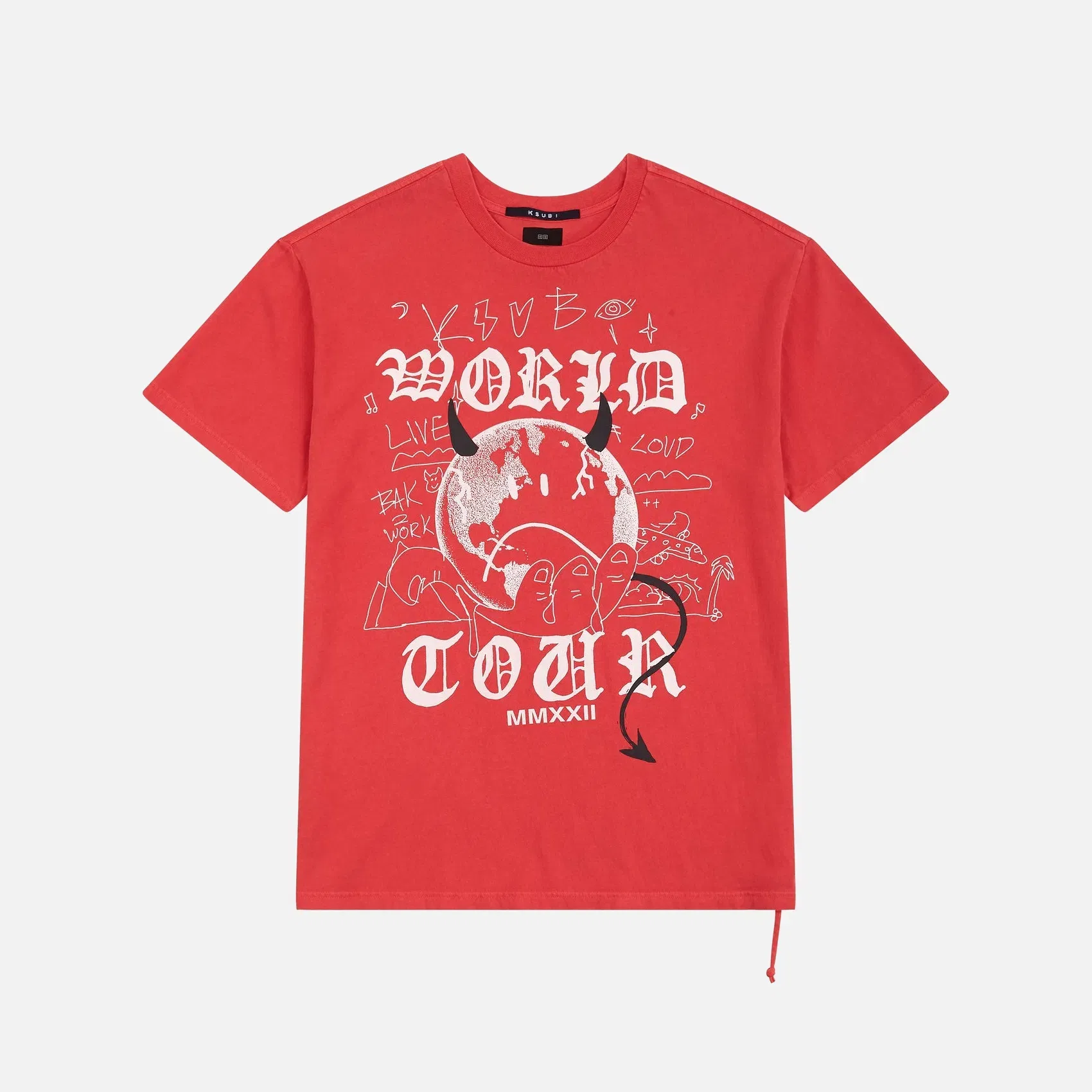 Ksubi DEVIL BIGGIE SS TEE - CHILI