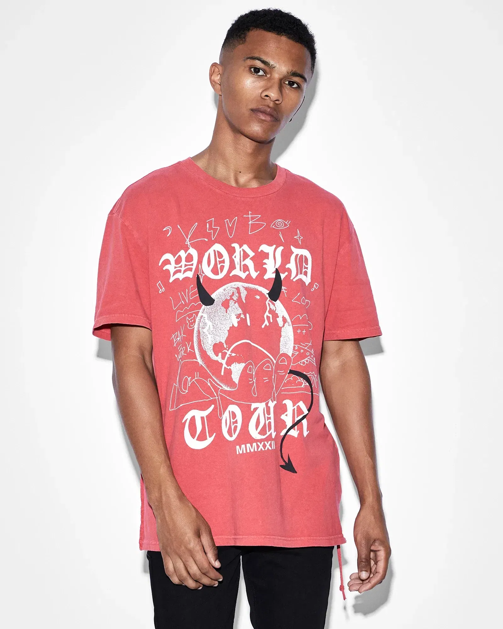 Ksubi DEVIL BIGGIE SS TEE - CHILI