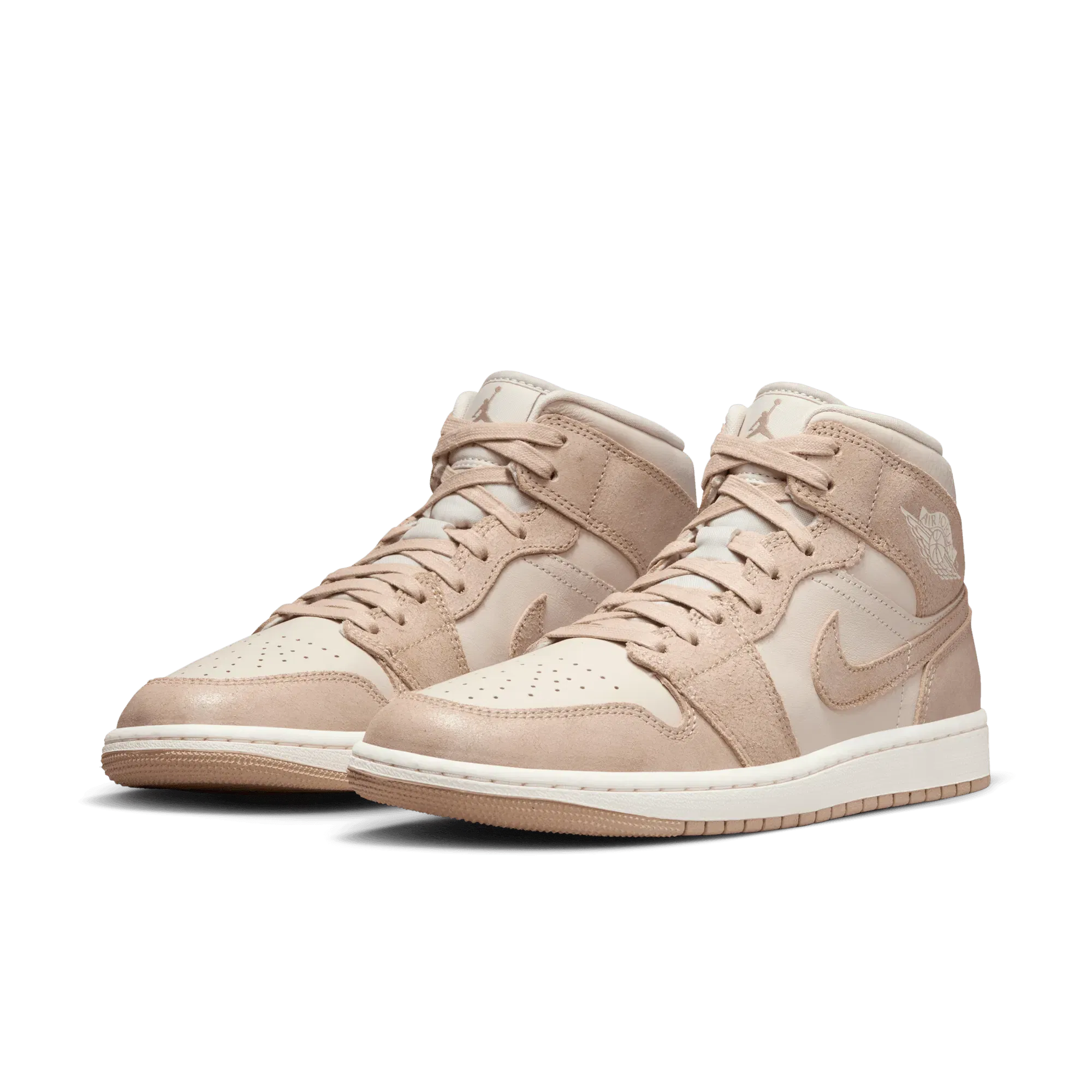 Air Jordan WMNS AIR JORDAN 1 MID SE - LIGHT BROWN / SAIL