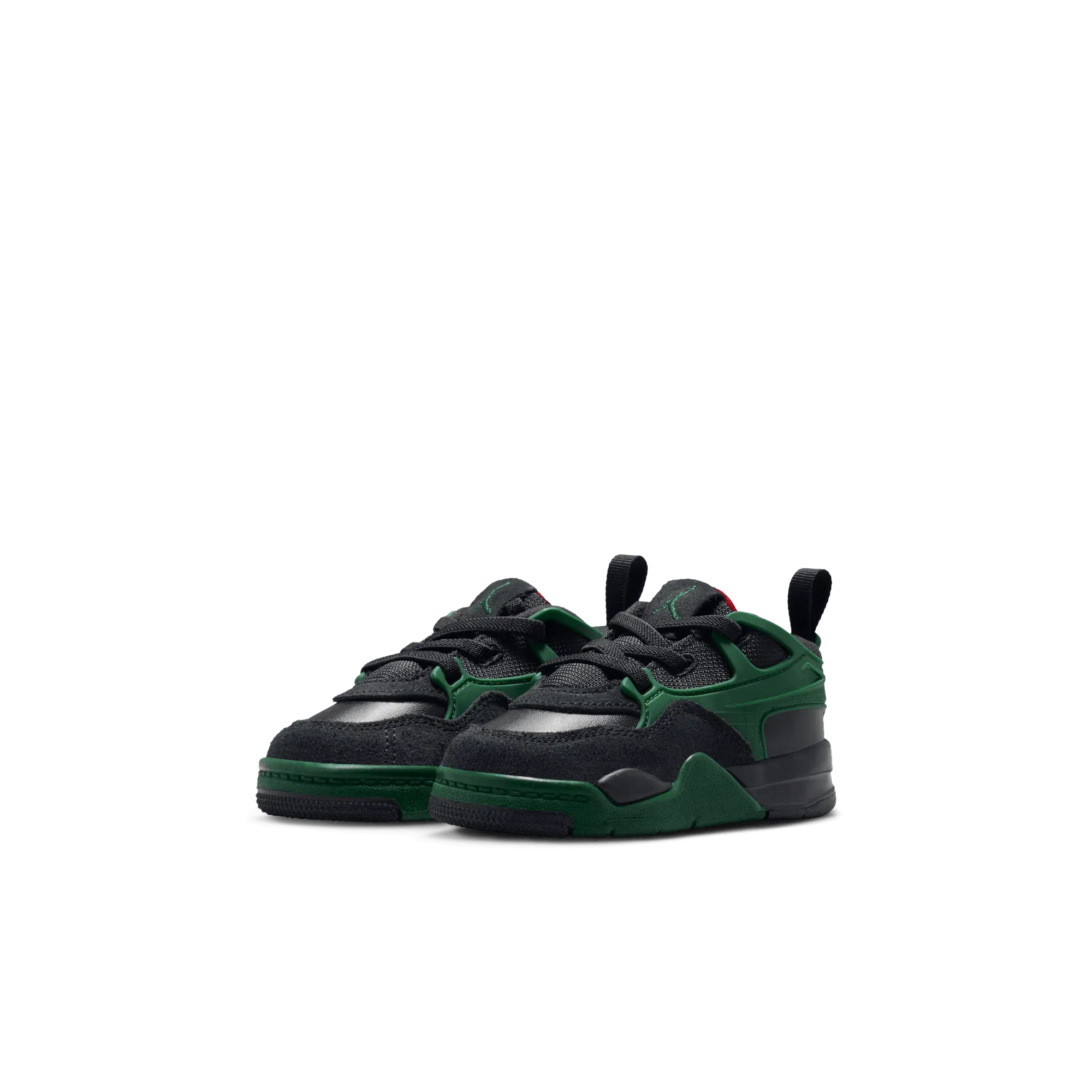 Air Jordan JORDAN 4 RM (TD) - BLACK / VARSITY RED / GORGE GREEN