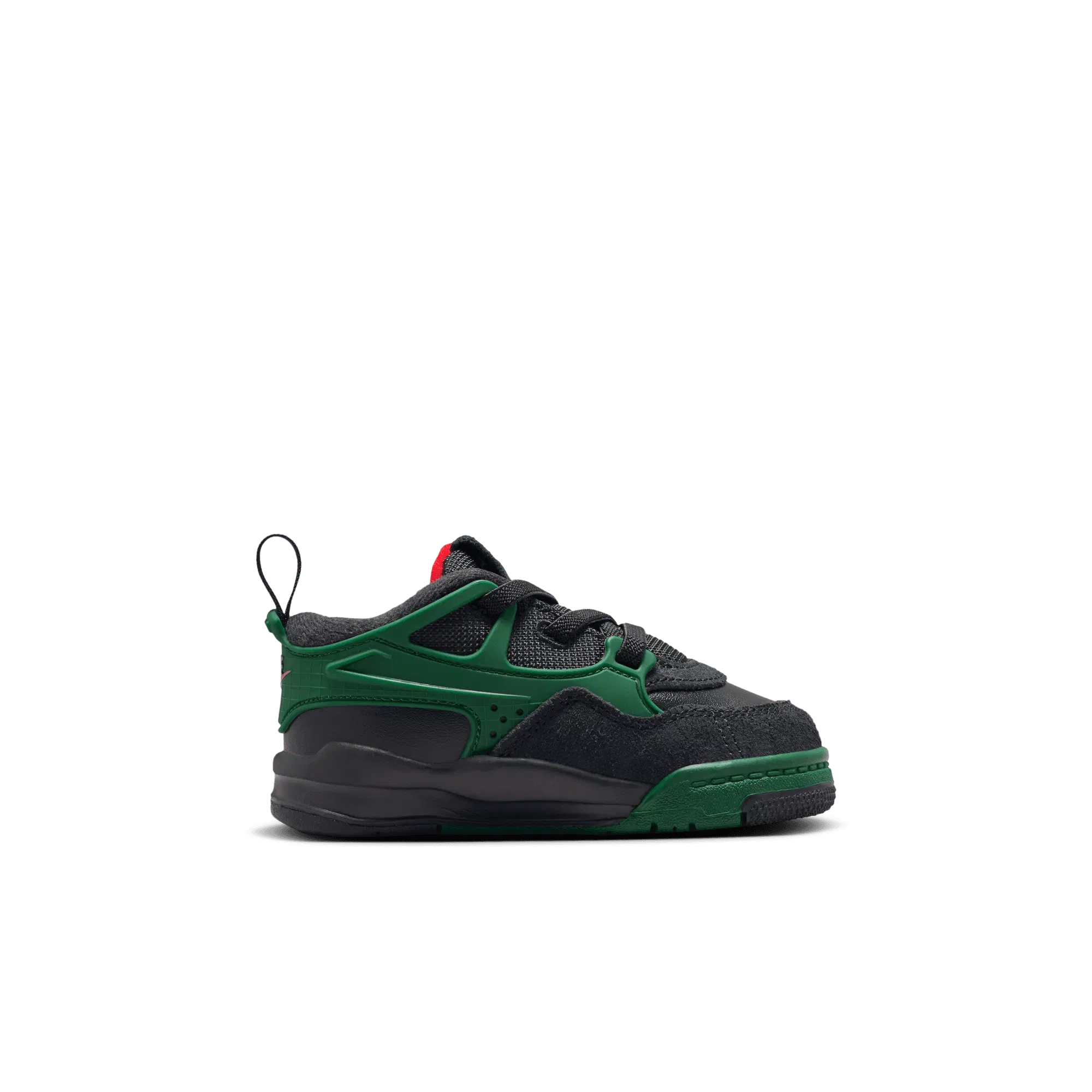 Air Jordan JORDAN 4 RM (TD) - BLACK / VARSITY RED / GORGE GREEN