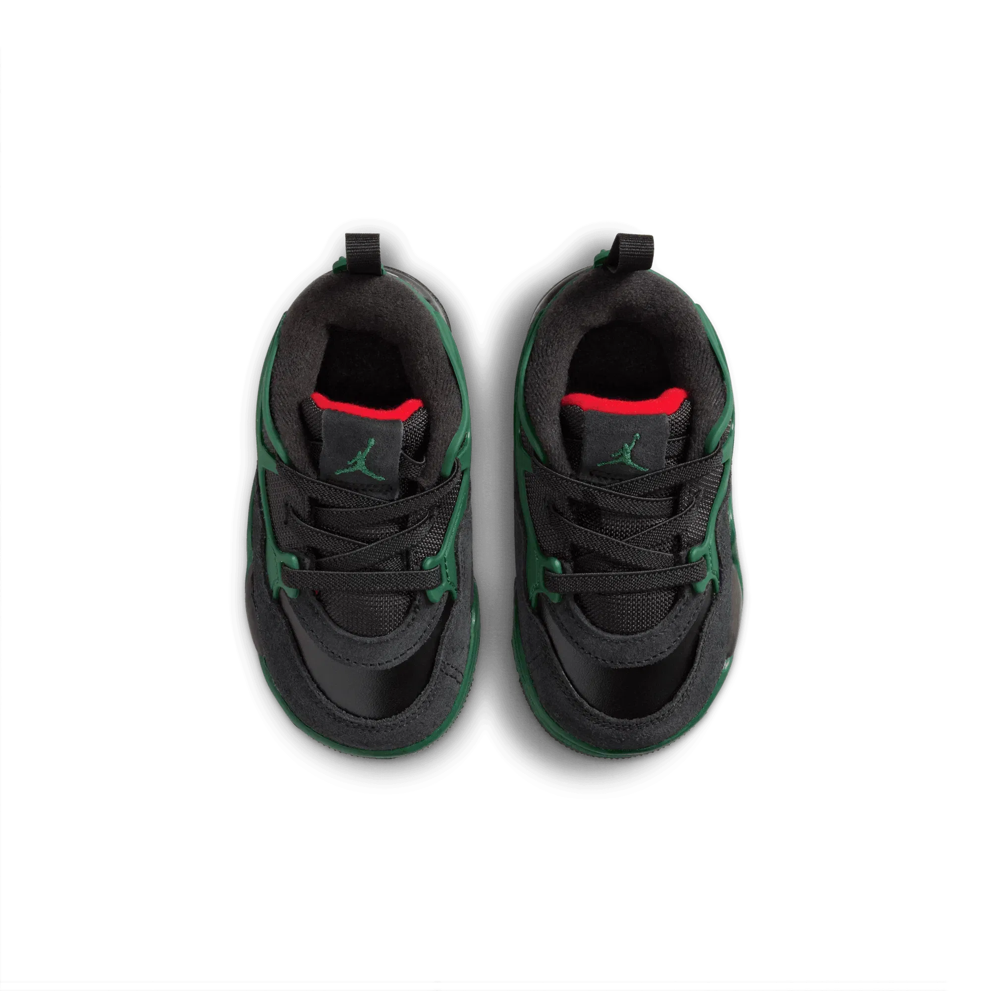 Air Jordan JORDAN 4 RM (TD) - BLACK / VARSITY RED / GORGE GREEN