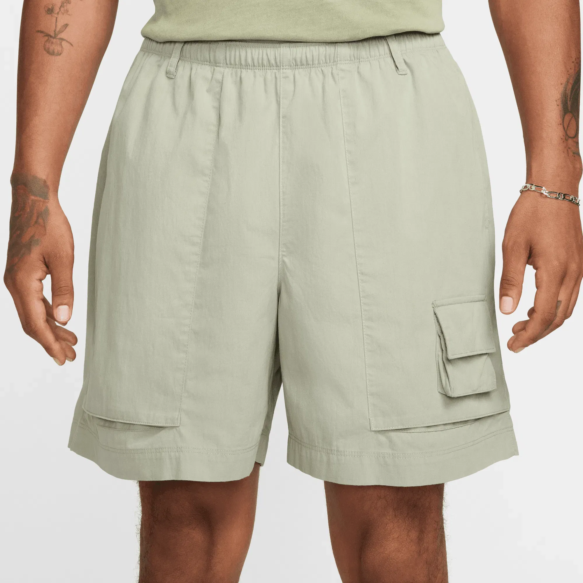 NIKE DRAWSTRING CARGO CAMP SHORTS- JADE HORIZON