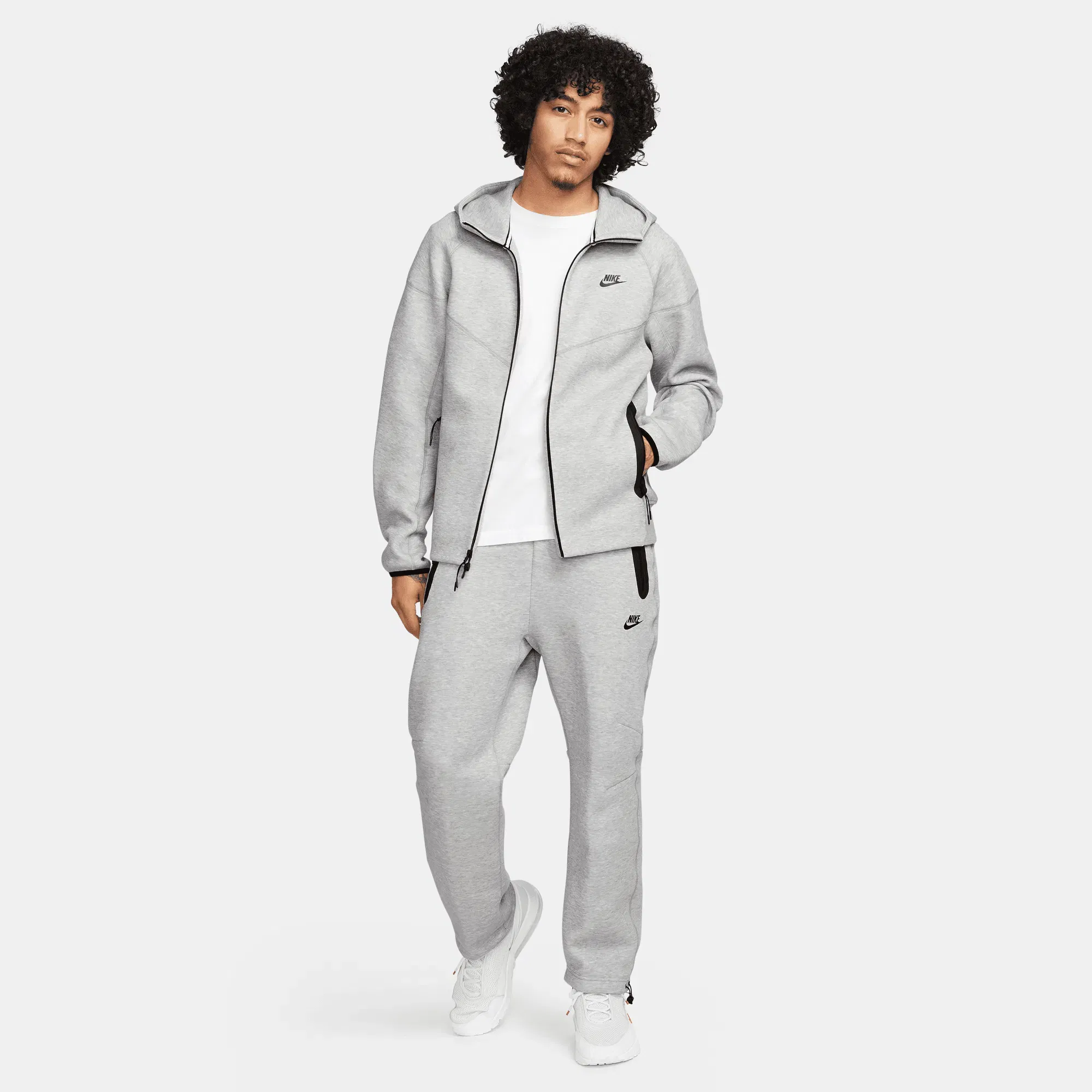 Nike TECH FLEECE FULL-ZIP HOODIE - GRAPHITE