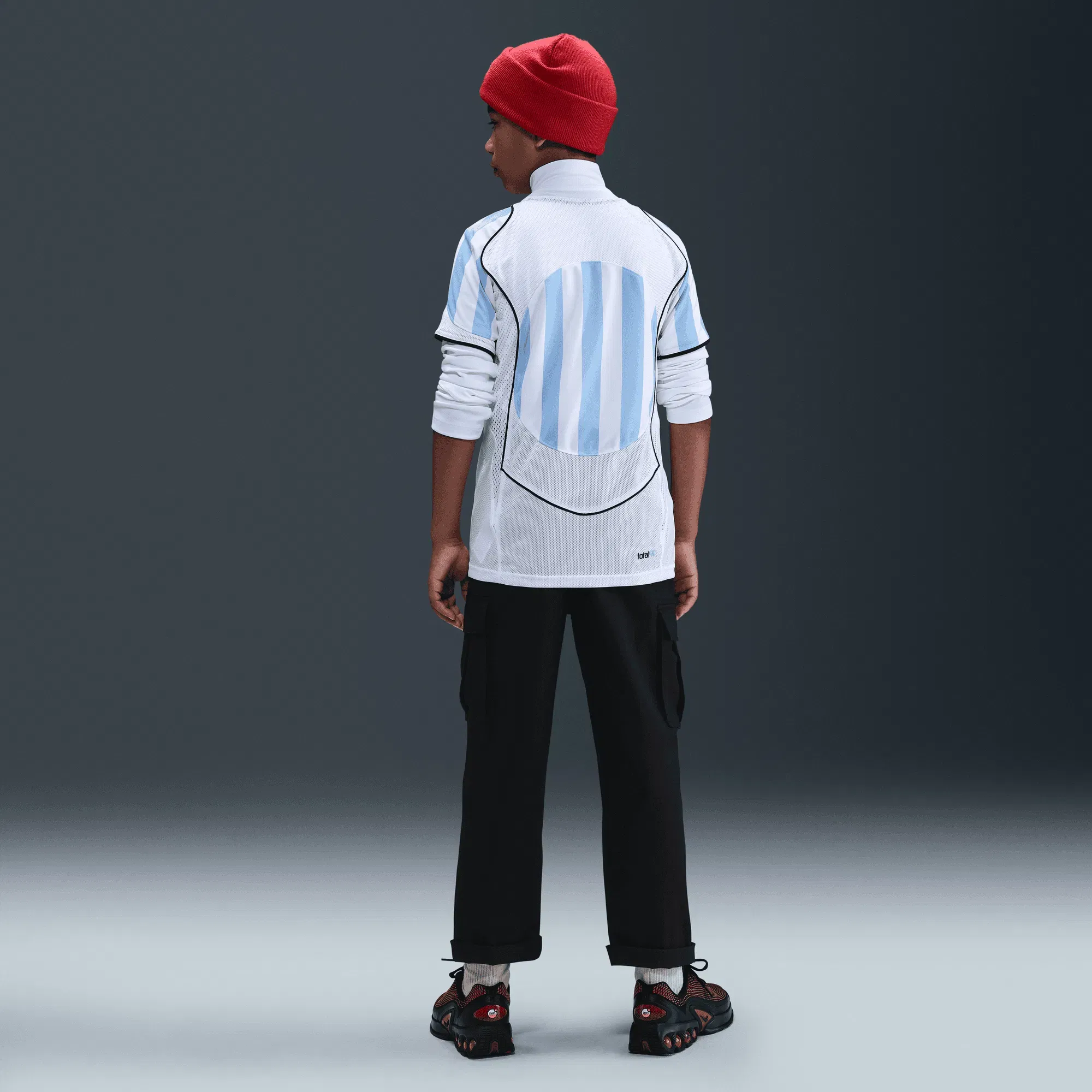 Nike KIDS TOTAL 90 DRI-FIT SOCCER JERSEY - PSYCHIC BLUE / WHITE