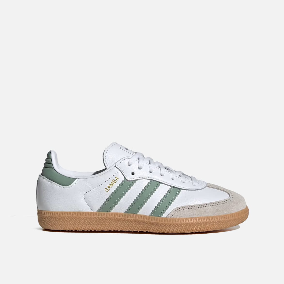 adidas SAMBA OG (GS) - CLOUD WHITE / SILVER GREEN