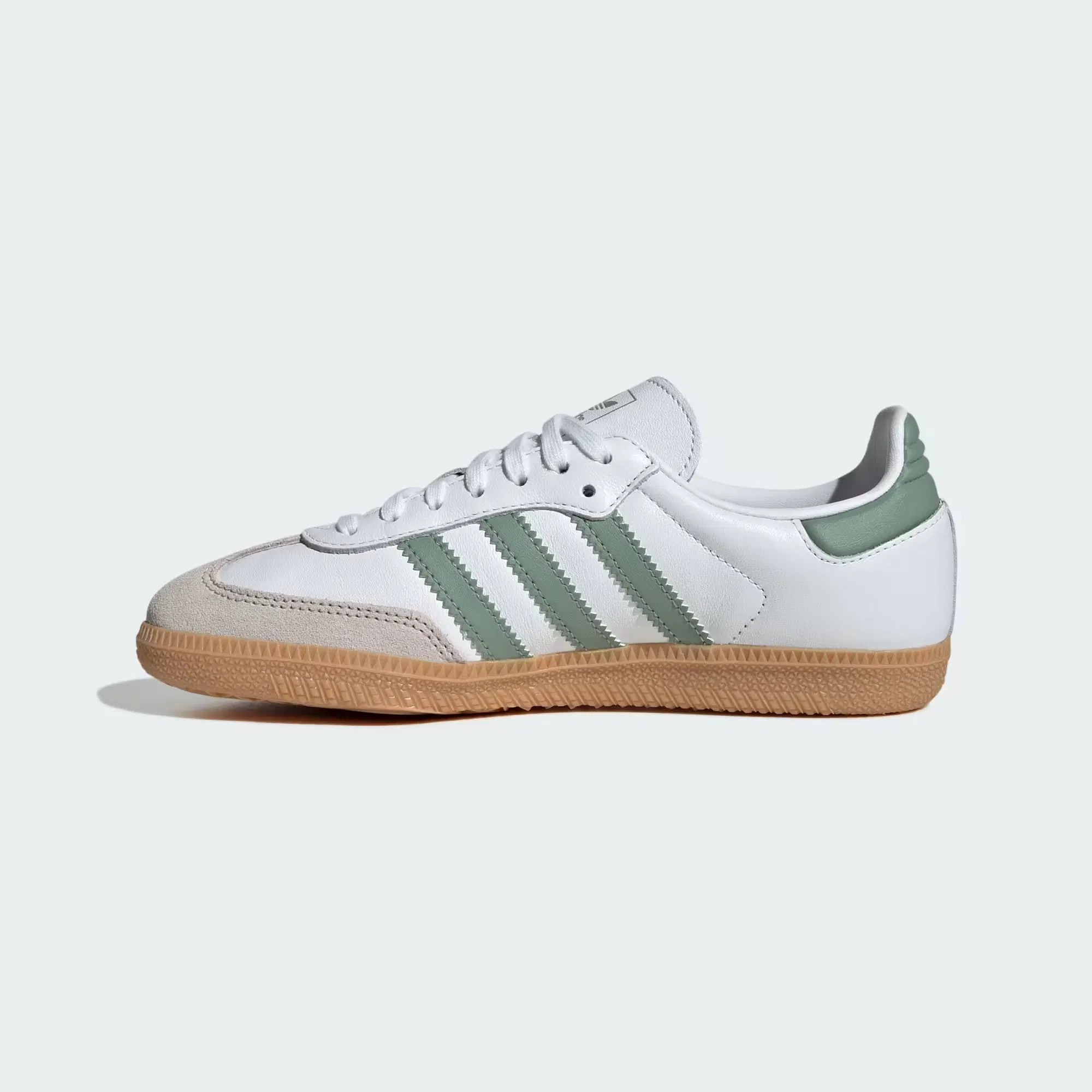 adidas SAMBA OG (GS) - CLOUD WHITE / SILVER GREEN