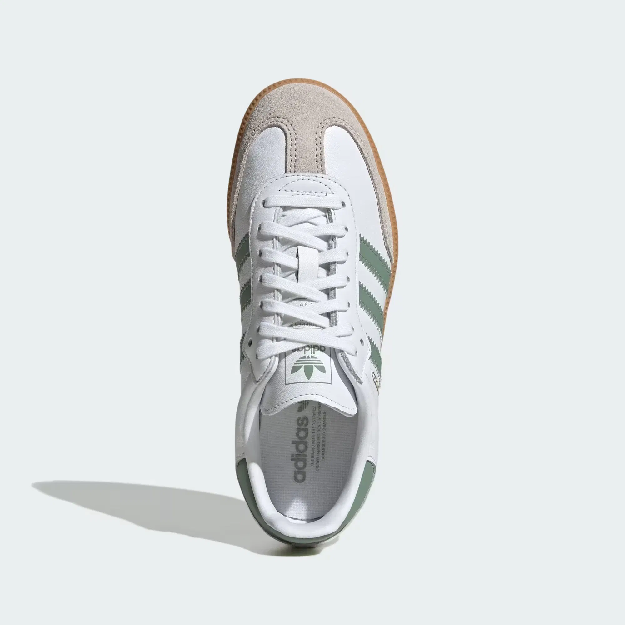 adidas SAMBA OG (GS) - CLOUD WHITE / SILVER GREEN