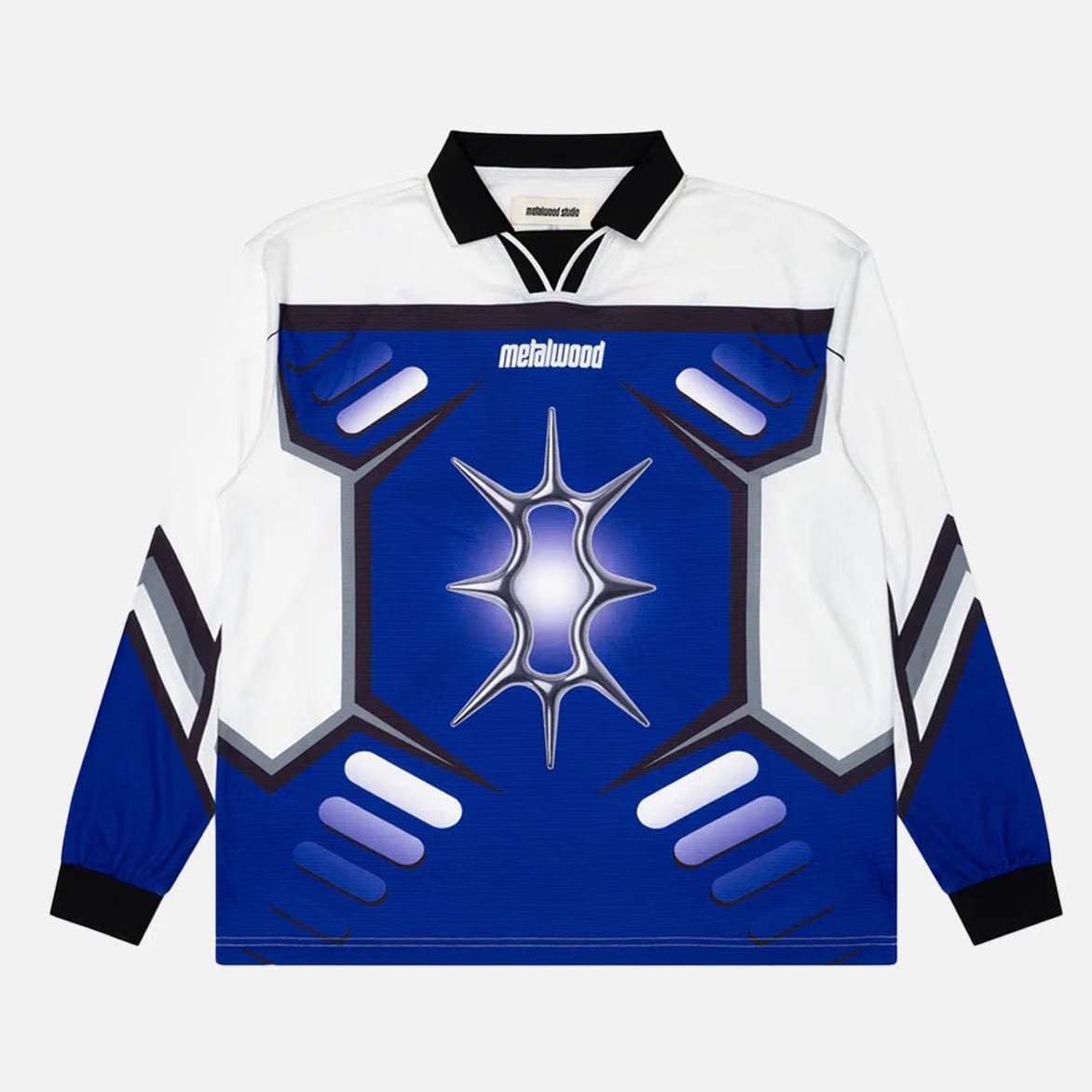 Metalwood Studio X-GAMES LS JERSEY - WHITE / BLURPLE