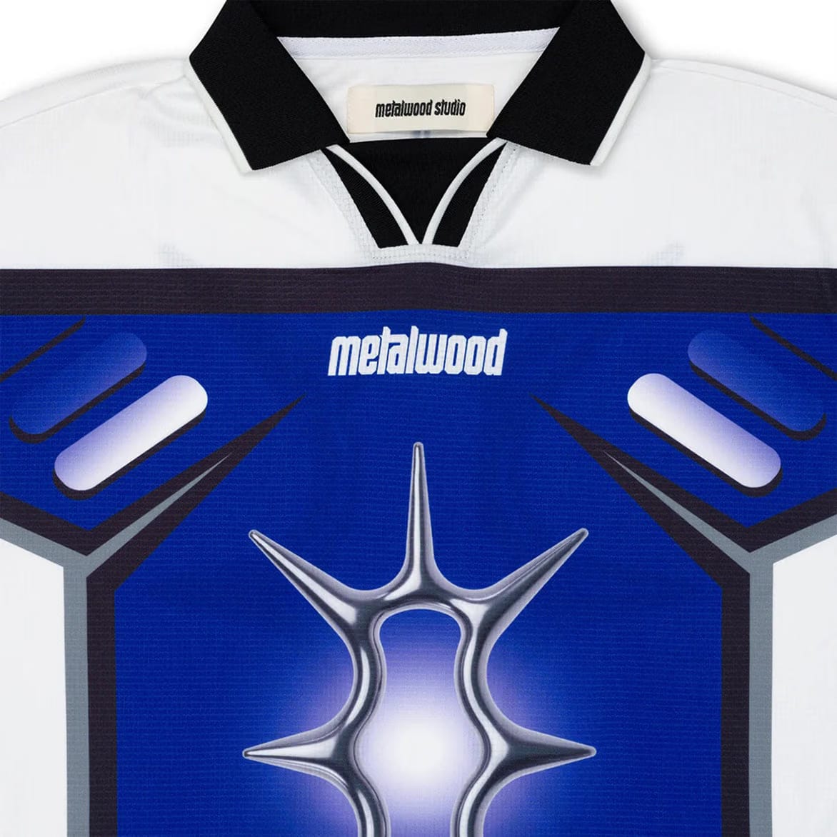 Metalwood Studio X-GAMES LS JERSEY - WHITE / BLURPLE