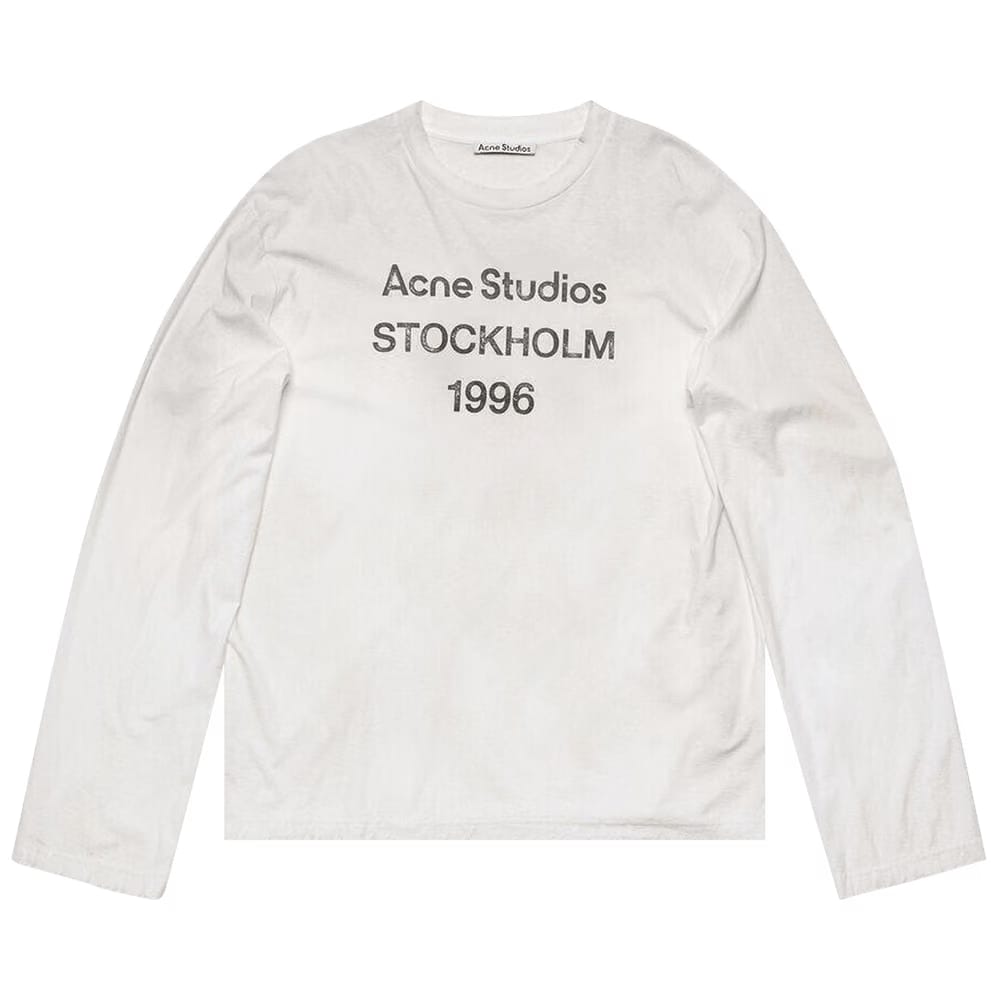 Acne Studios Logo 1996 Long-Sleeve T-Shirt White