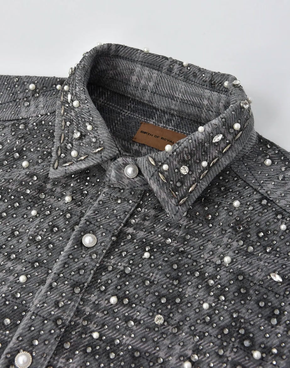BIRTH OF ROYAL CHILD 20K DIAMOND PEARL SHIRT - GREY