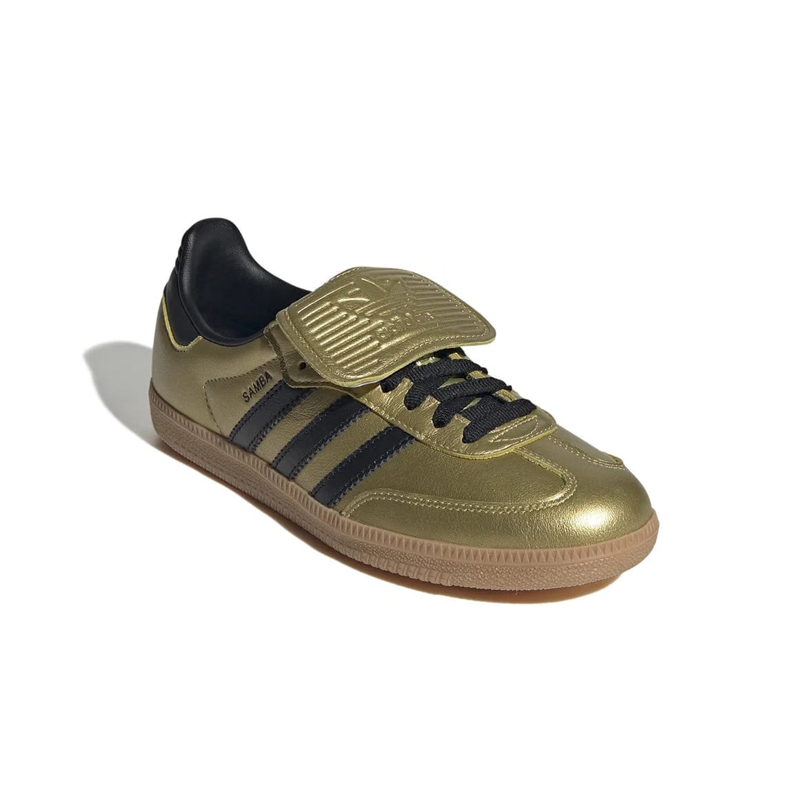 adidas WMNS SAMBA LONG TONGUE - GOLD METALLIC / CORE BLACK