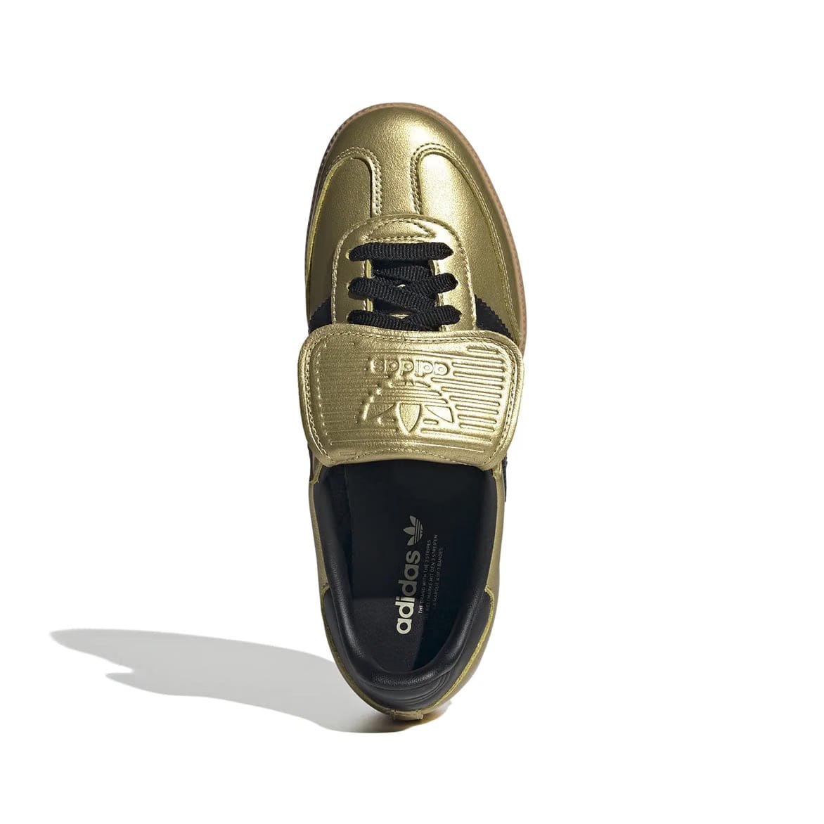 adidas WMNS SAMBA LONG TONGUE - GOLD METALLIC / CORE BLACK