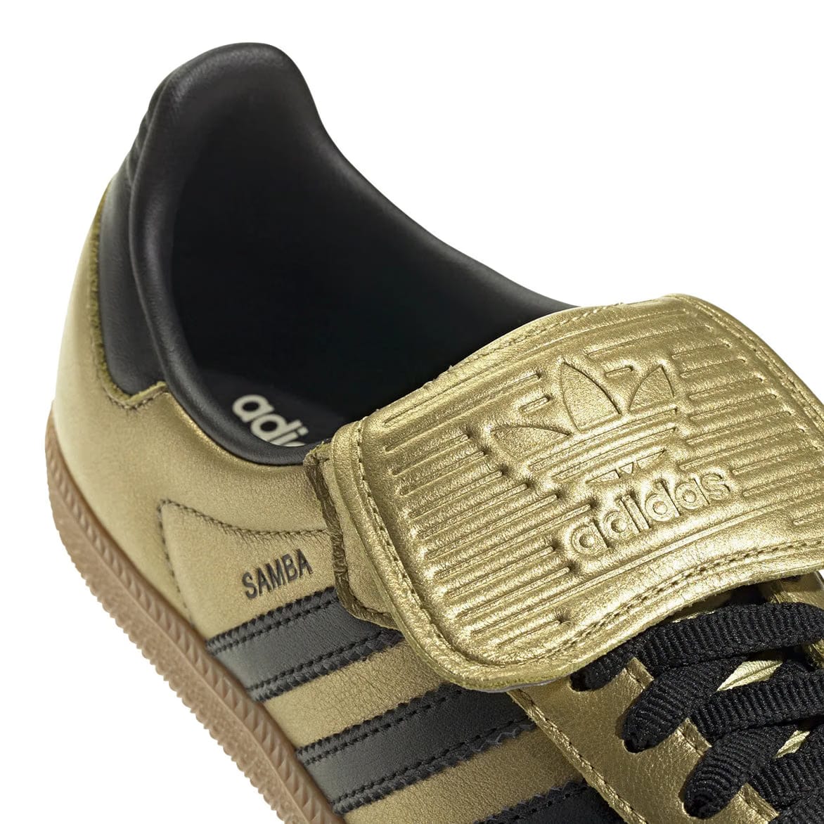 adidas WMNS SAMBA LONG TONGUE - GOLD METALLIC / CORE BLACK