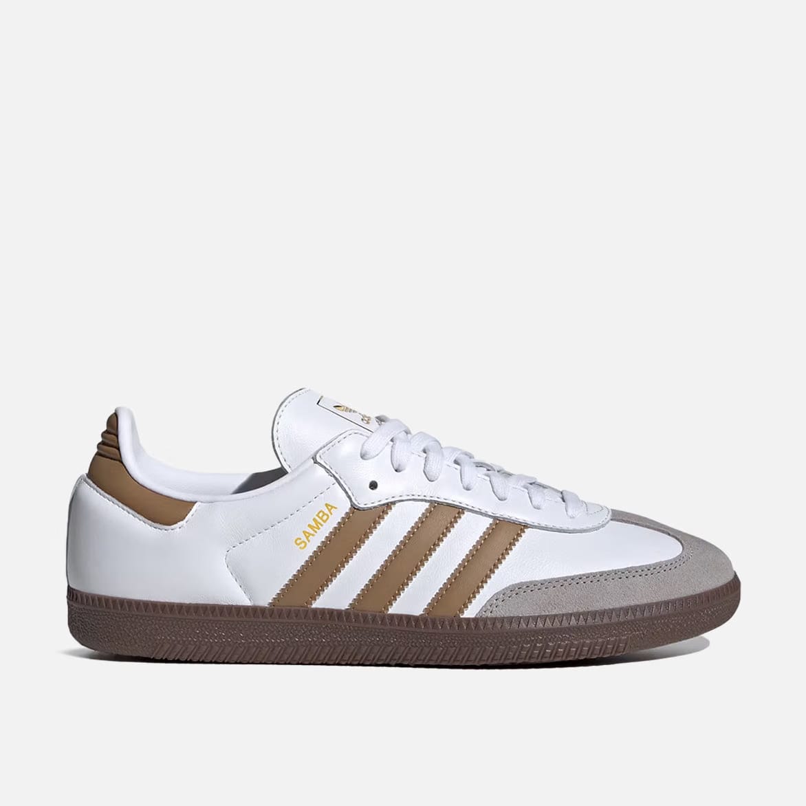 adidas SAMBA OG - CLOUD WHITE / BROWN DESERT / CLEAR GRANITE