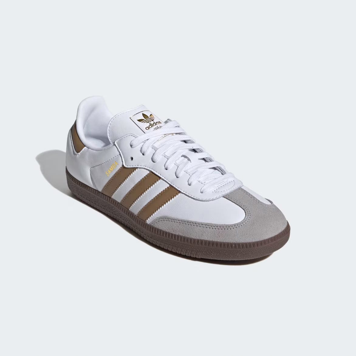 adidas SAMBA OG - CLOUD WHITE / BROWN DESERT / CLEAR GRANITE