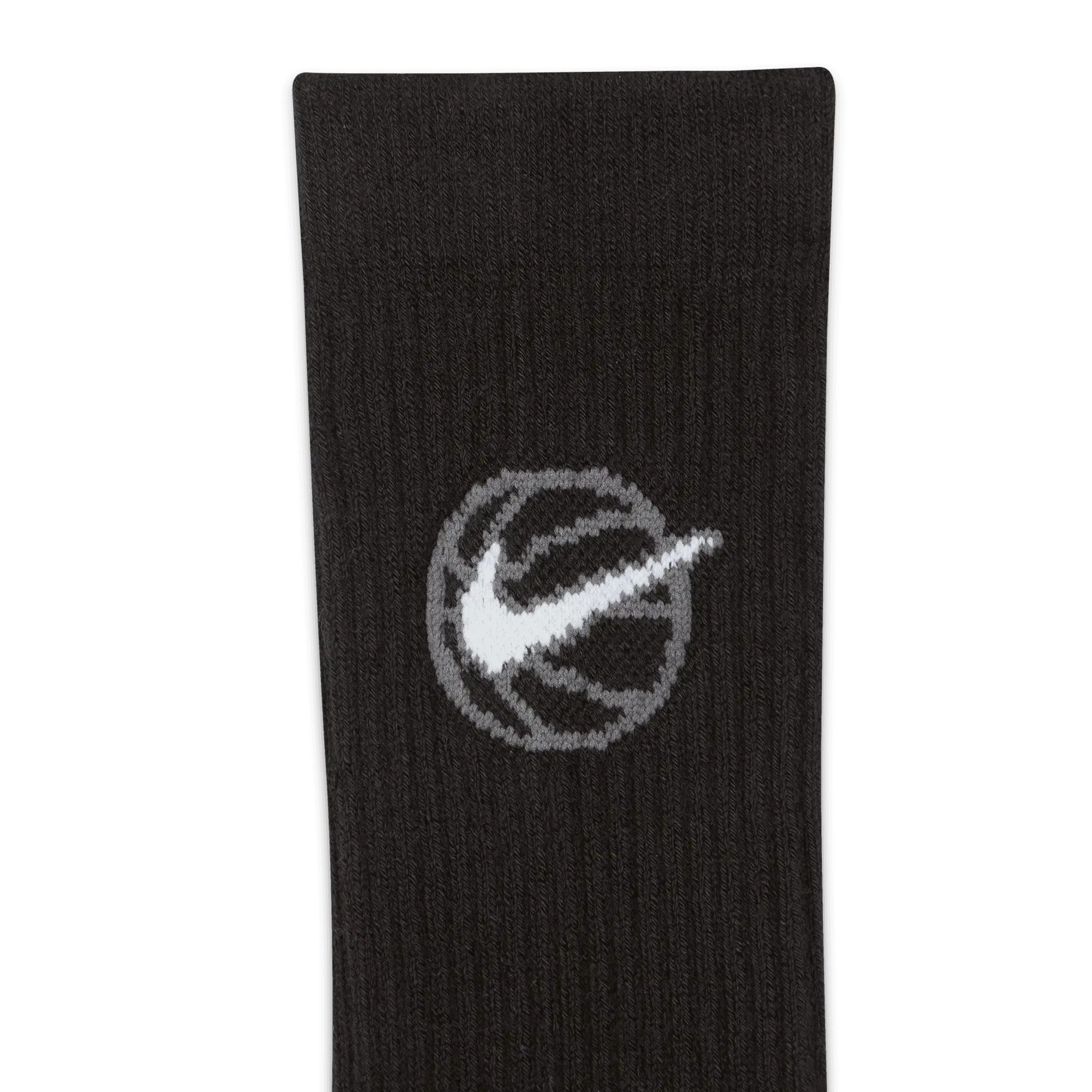 Nike EVERYDAY CREW BASKETBALL SOCKS (3 PACK) - BLACK
