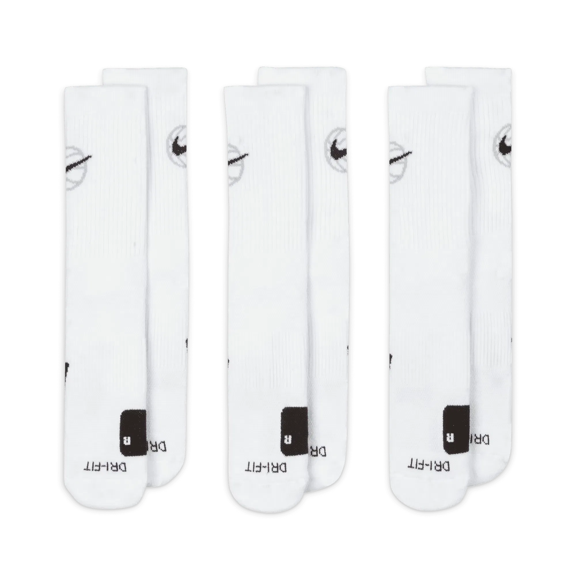 Nike EVERYDAY CREW BASKETBALL SOCKS (3 PACK) - WHITE